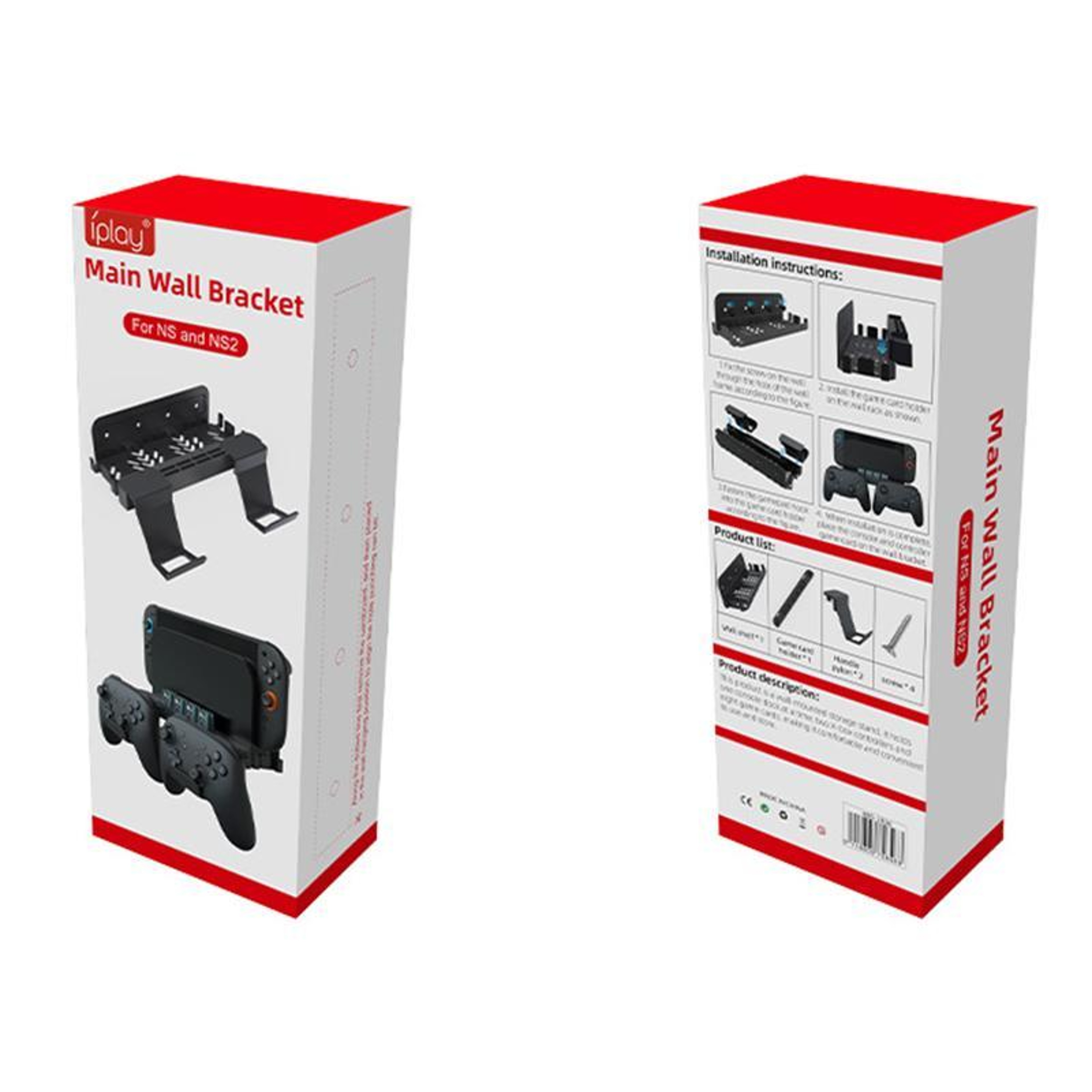 iPlay HBS-2836 Nintendo Switch Controller Wall Mount and Game Card Storage Rack – view 7