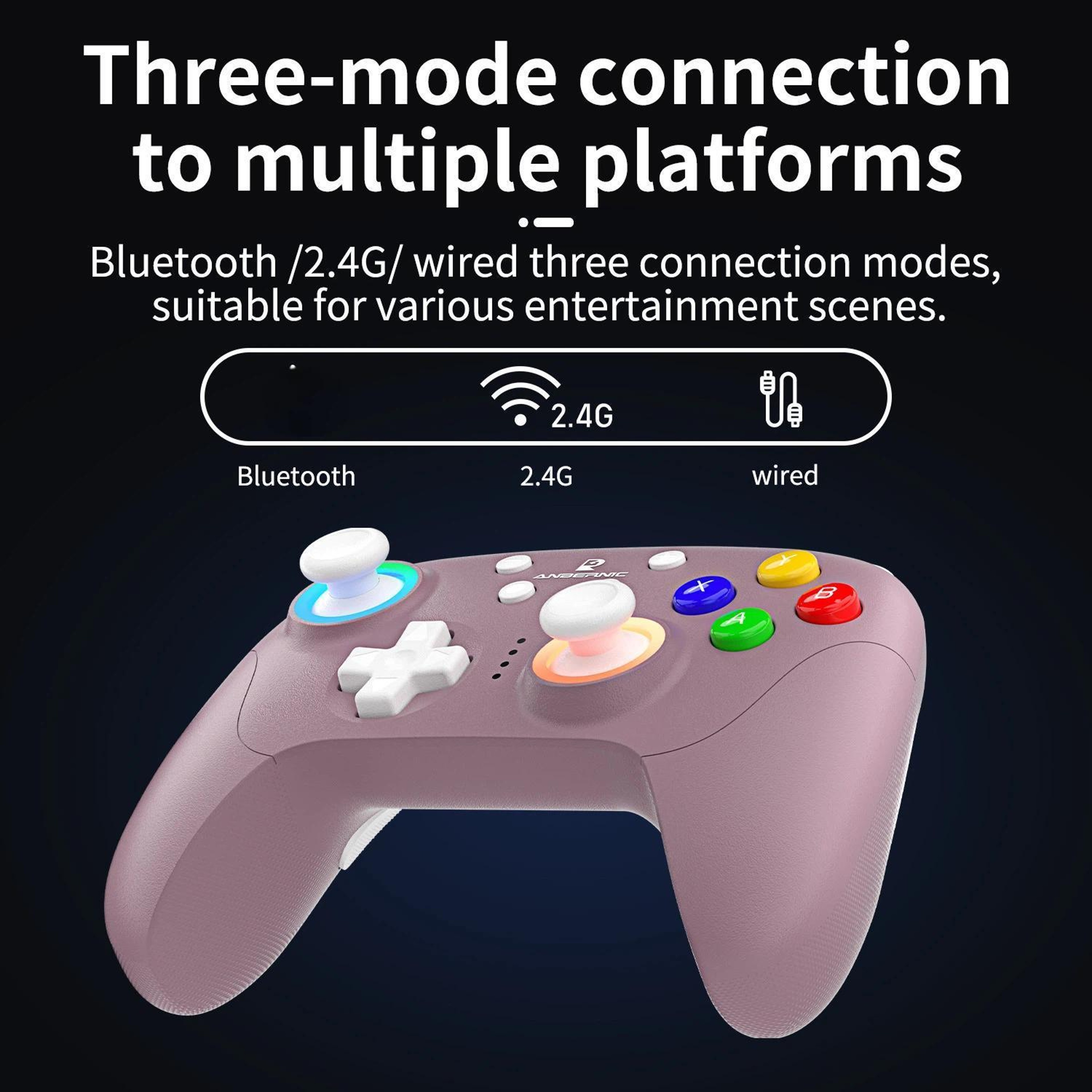 ANBERNIC RGP01 Hall Effect Wireless Gaming Controller for PC, Switch and Steam – view 6
