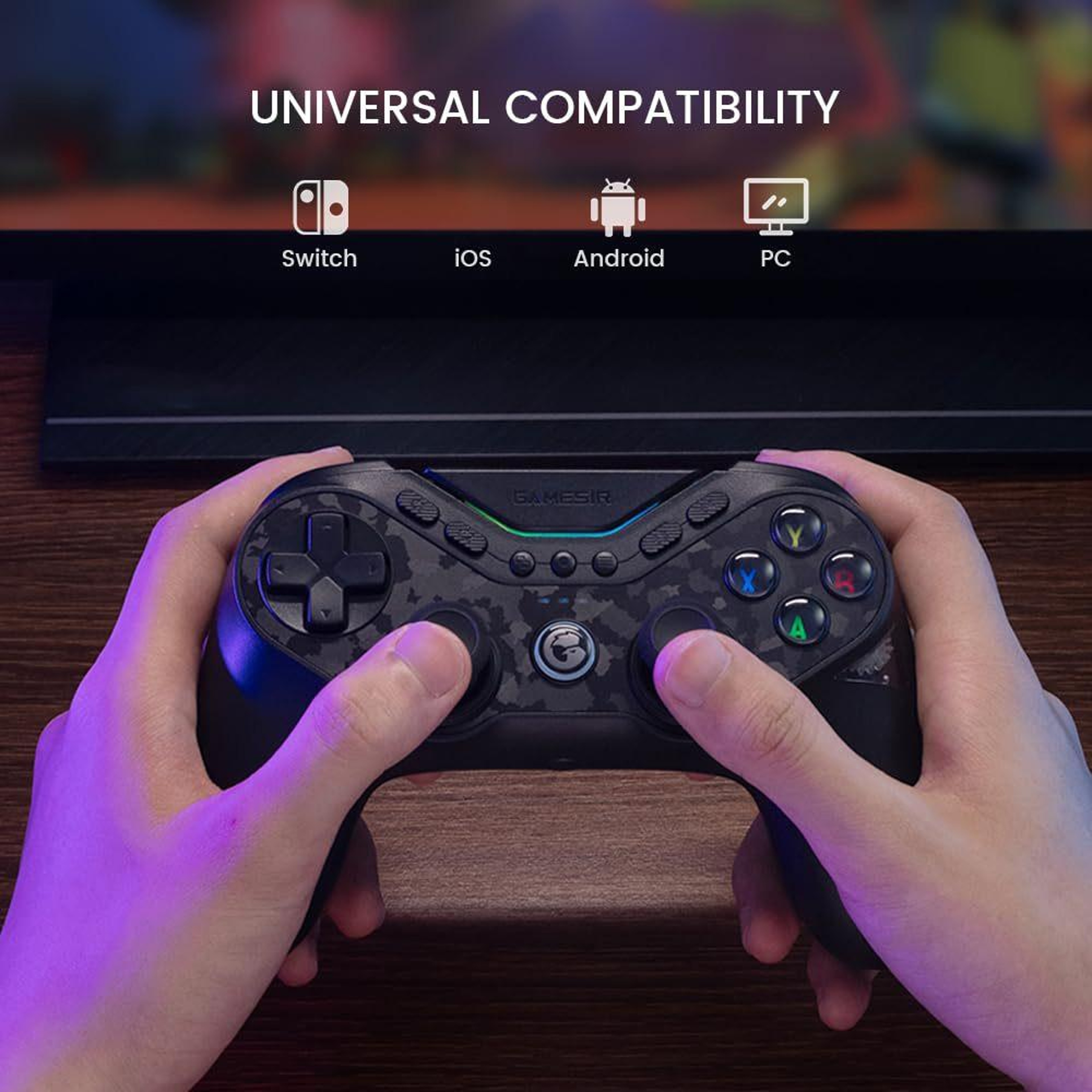 GameSir T3 Pro Nine-Tailed Fox Wireless Gaming Controller with Hall Triggers for PC, Switch, Android & iOS – view 5