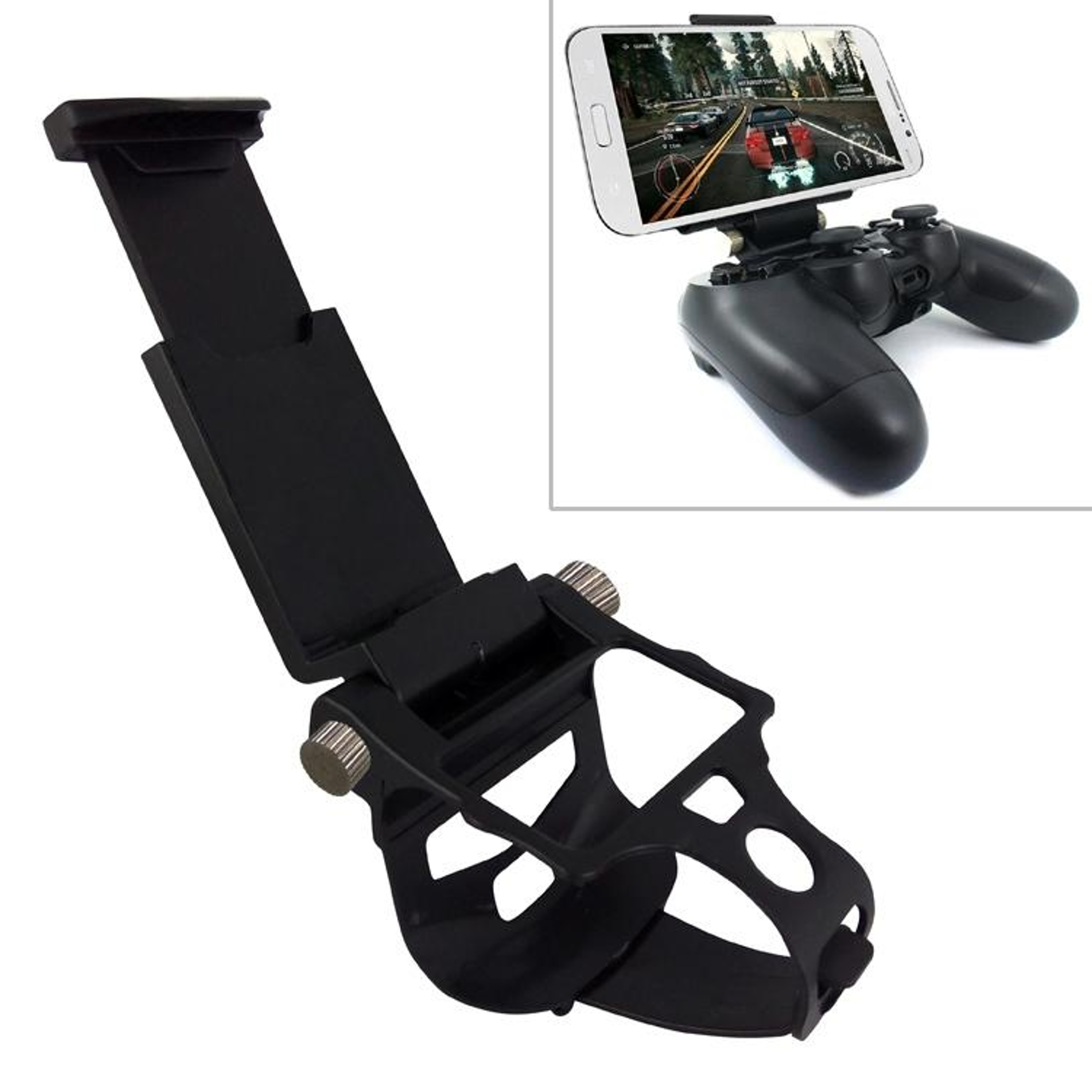 MB-822 PS4 Controller Phone Mount with 180° Adjustable Foldable Clip – view 1