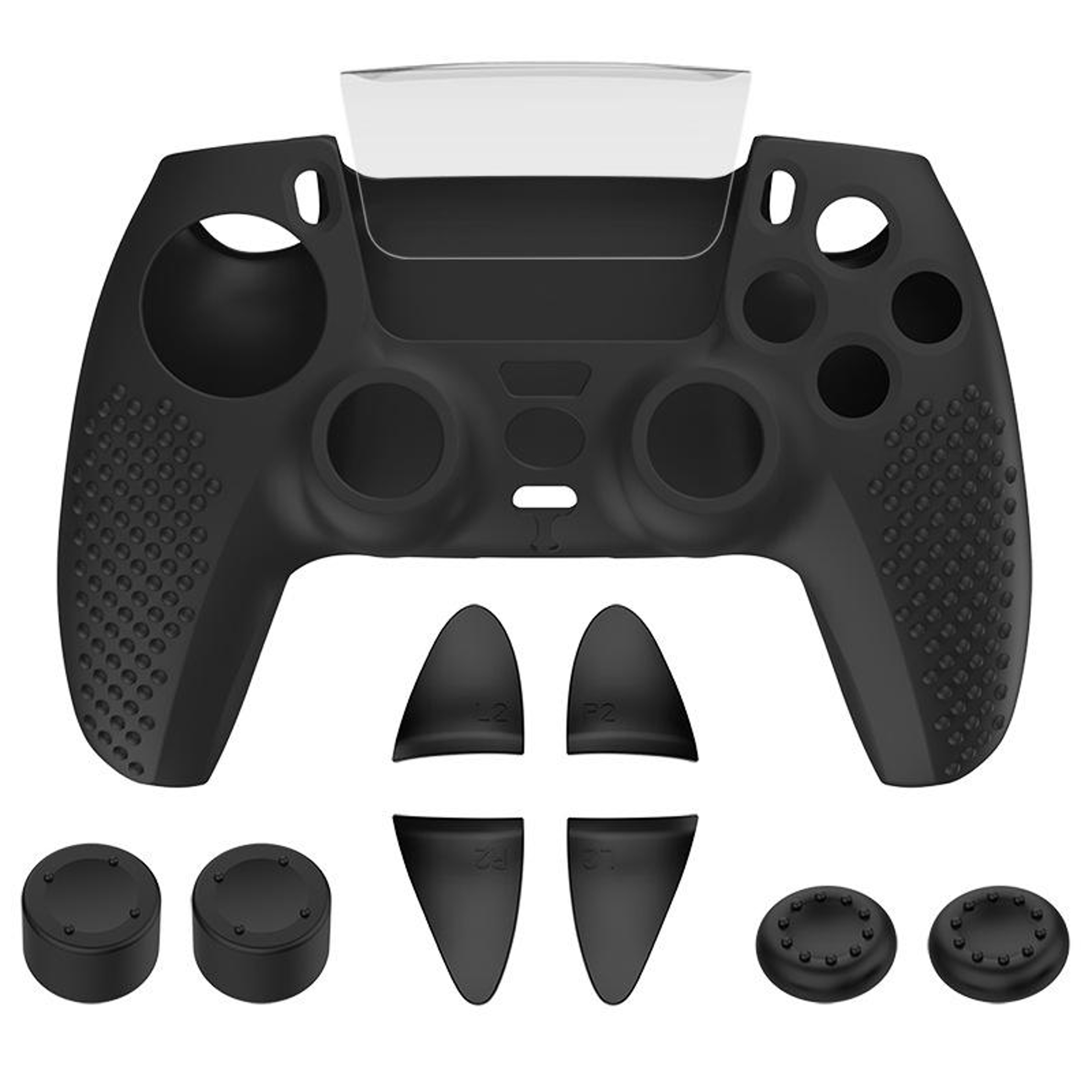 Polka Dot PS5 Controller Silicone Cover With Thumb Grip Caps And Protective Accessory Kit 0