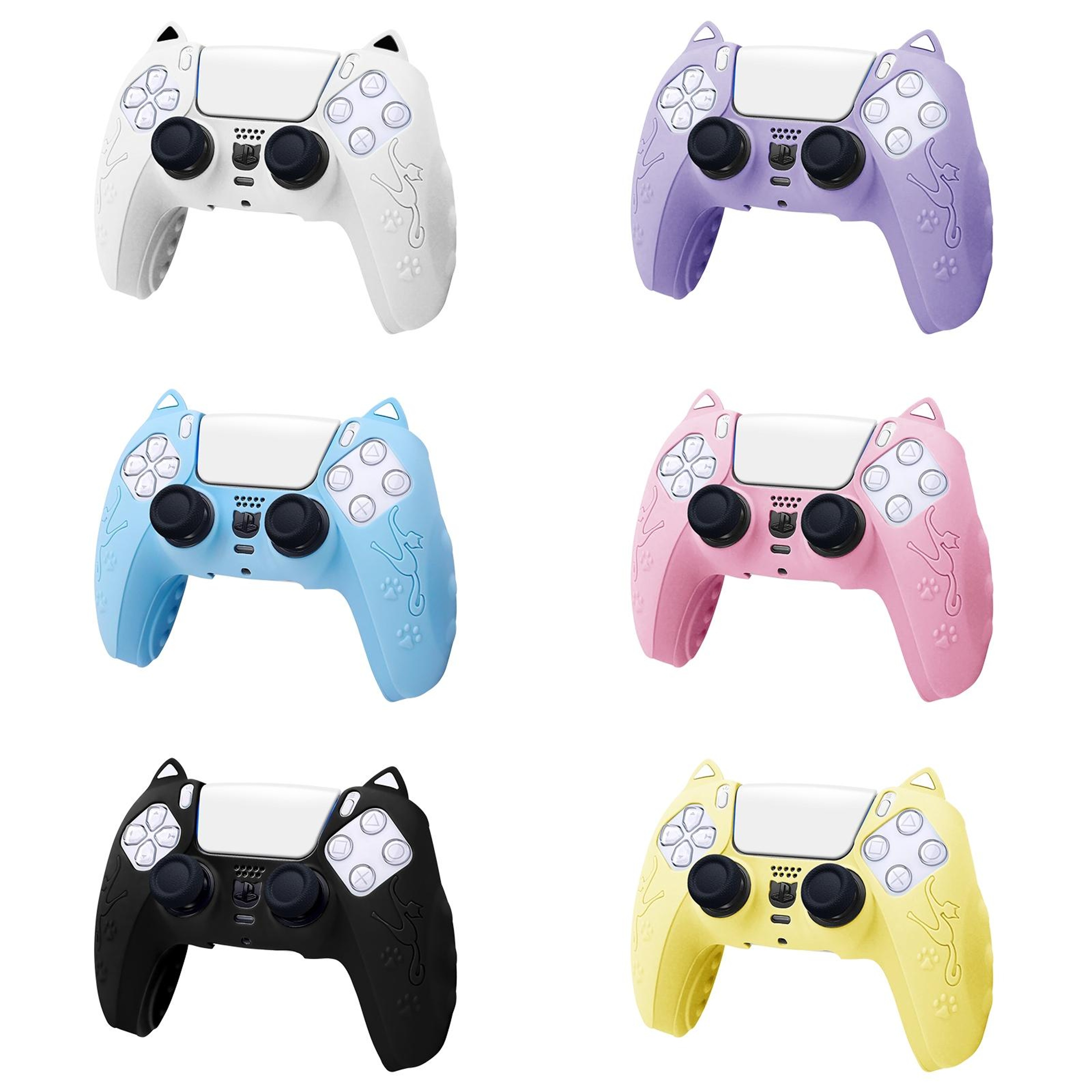 Cat Ear PS5 Controller Cover Soft Silicone Protective Skin for DualSense – view 3