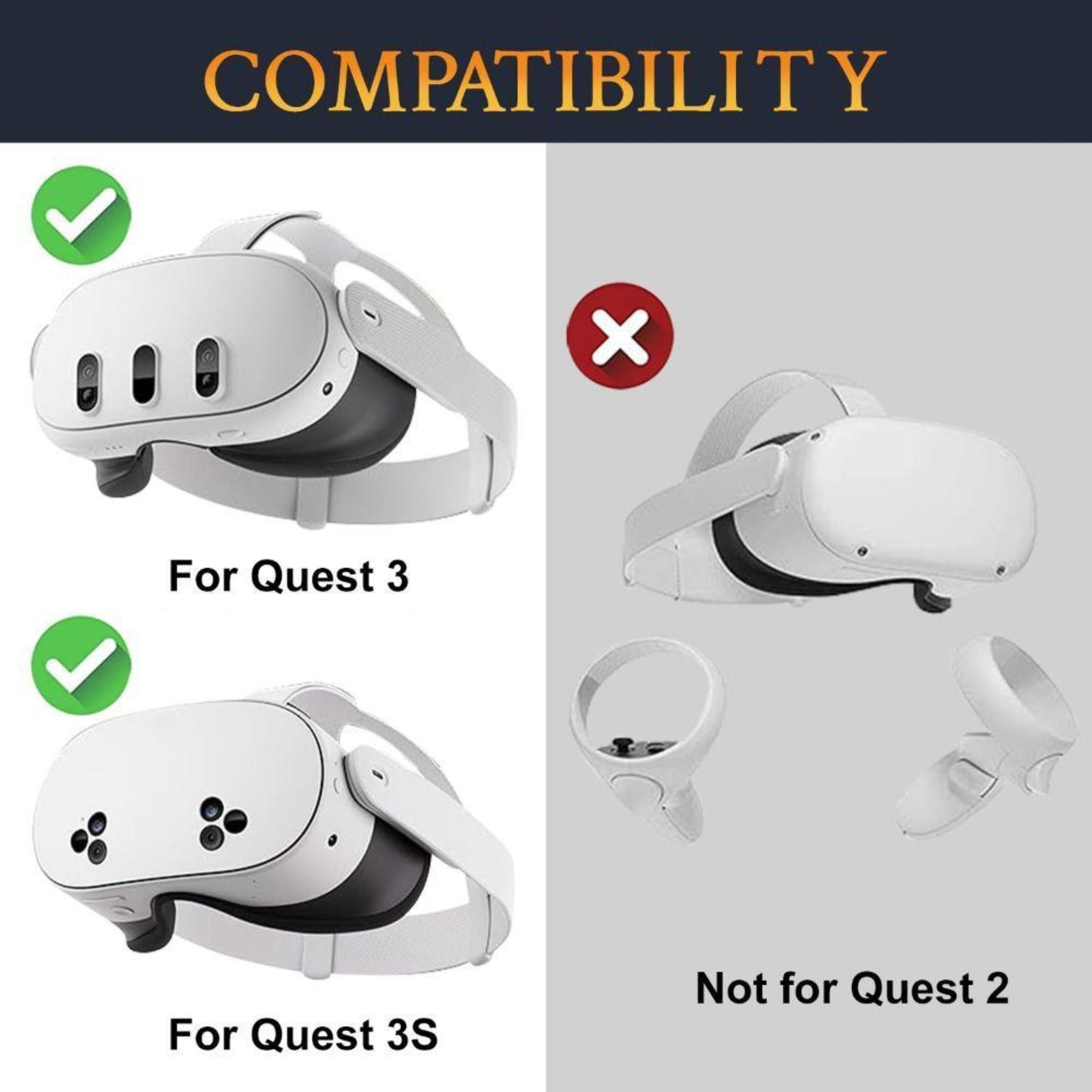 Meta Quest 3/3S Controller Wrist Strap Replacement Non-Slip Hand Strap – view 3