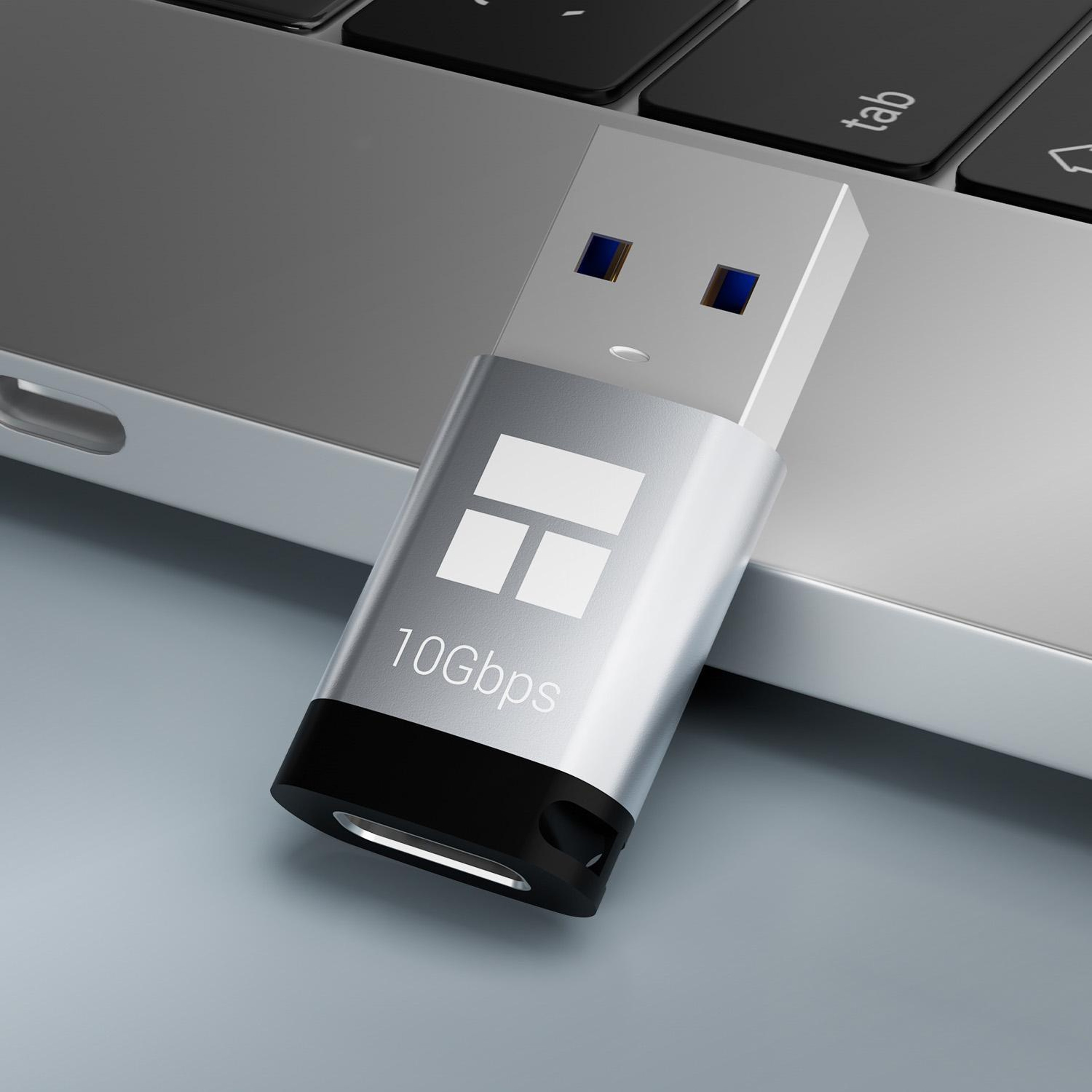 THERMALRIGHT DCA02 10Gbps USB-A to USB-C Adapter for Fast Data Transfer and Charging – view 2