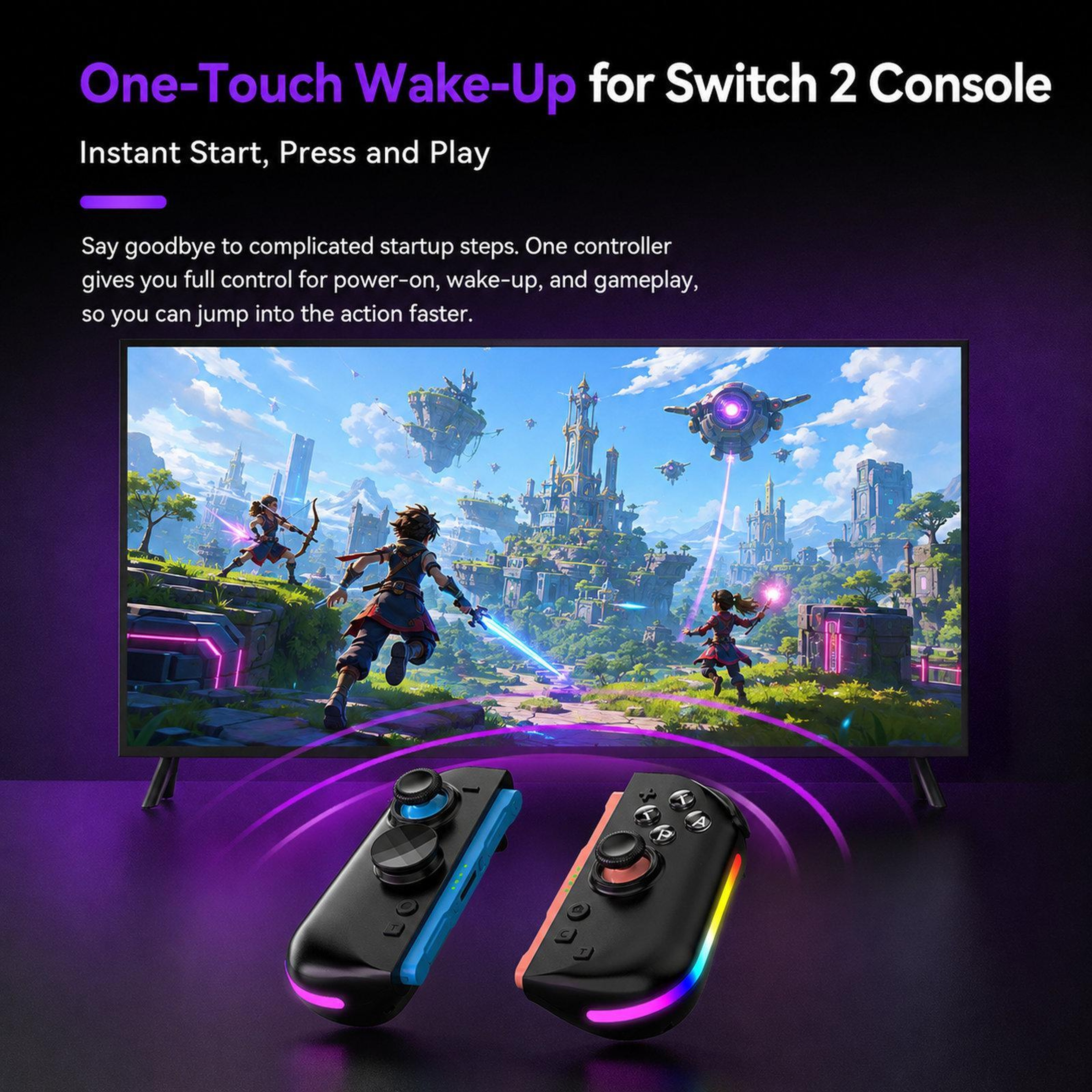 Nintendo Switch 2 Magnetic Controller with Hall Effect Joysticks, RGB and 9-Axis Motion – view 11