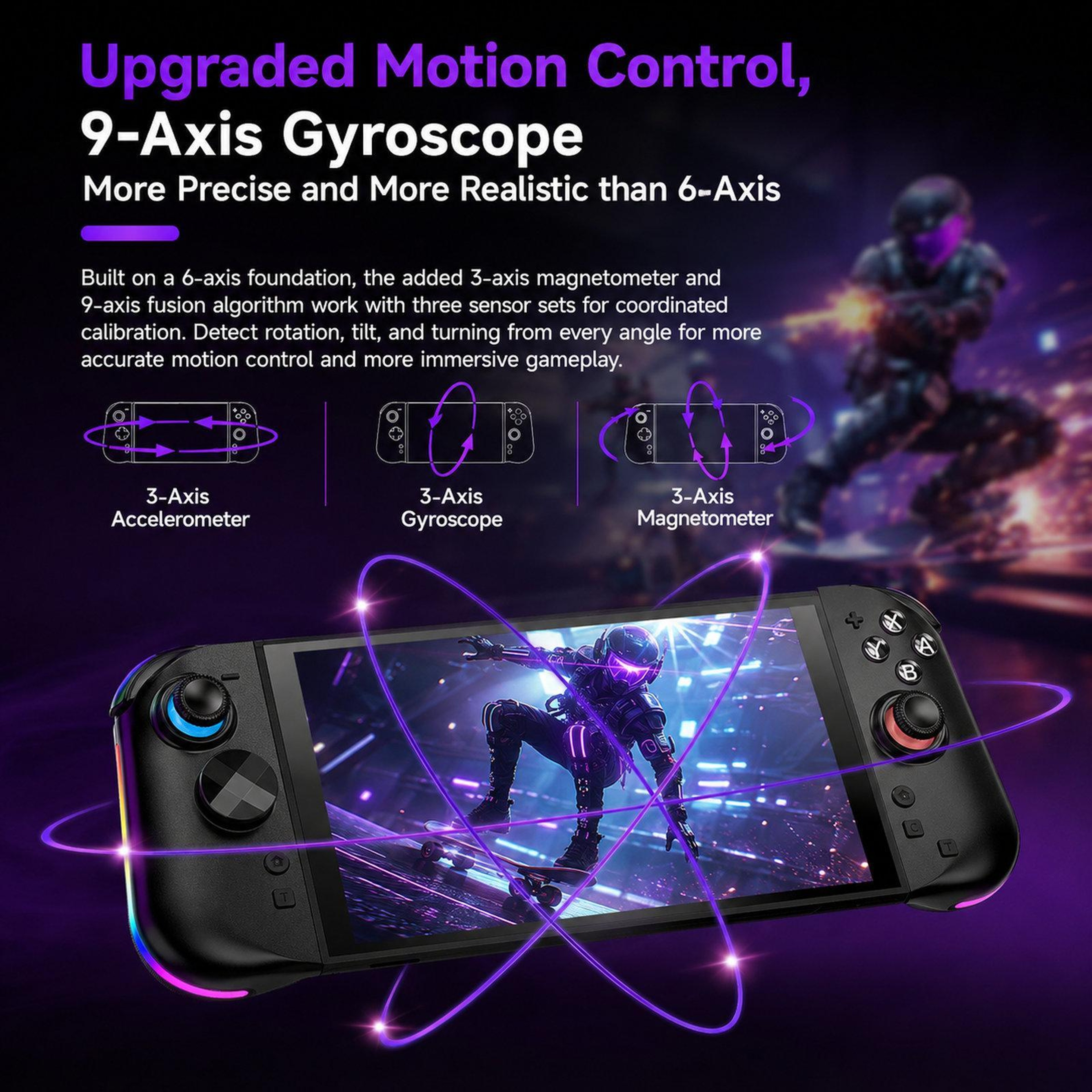 Nintendo Switch 2 Magnetic Controller with Hall Effect Joysticks, RGB and 9-Axis Motion – view 3