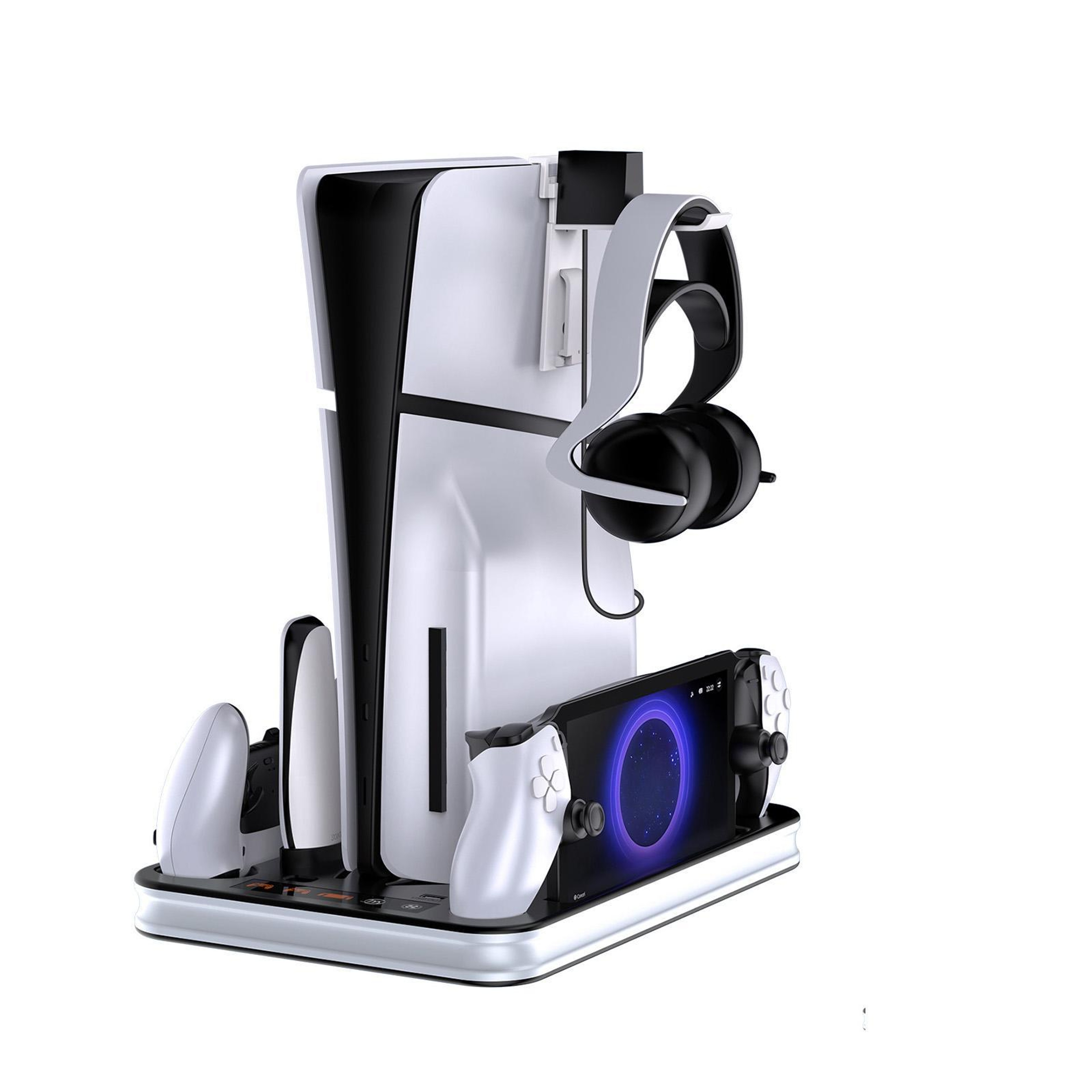 JYS PS5 Cooling Stand and Controller Charging Station for PS5 Slim and PS Portal – view 2