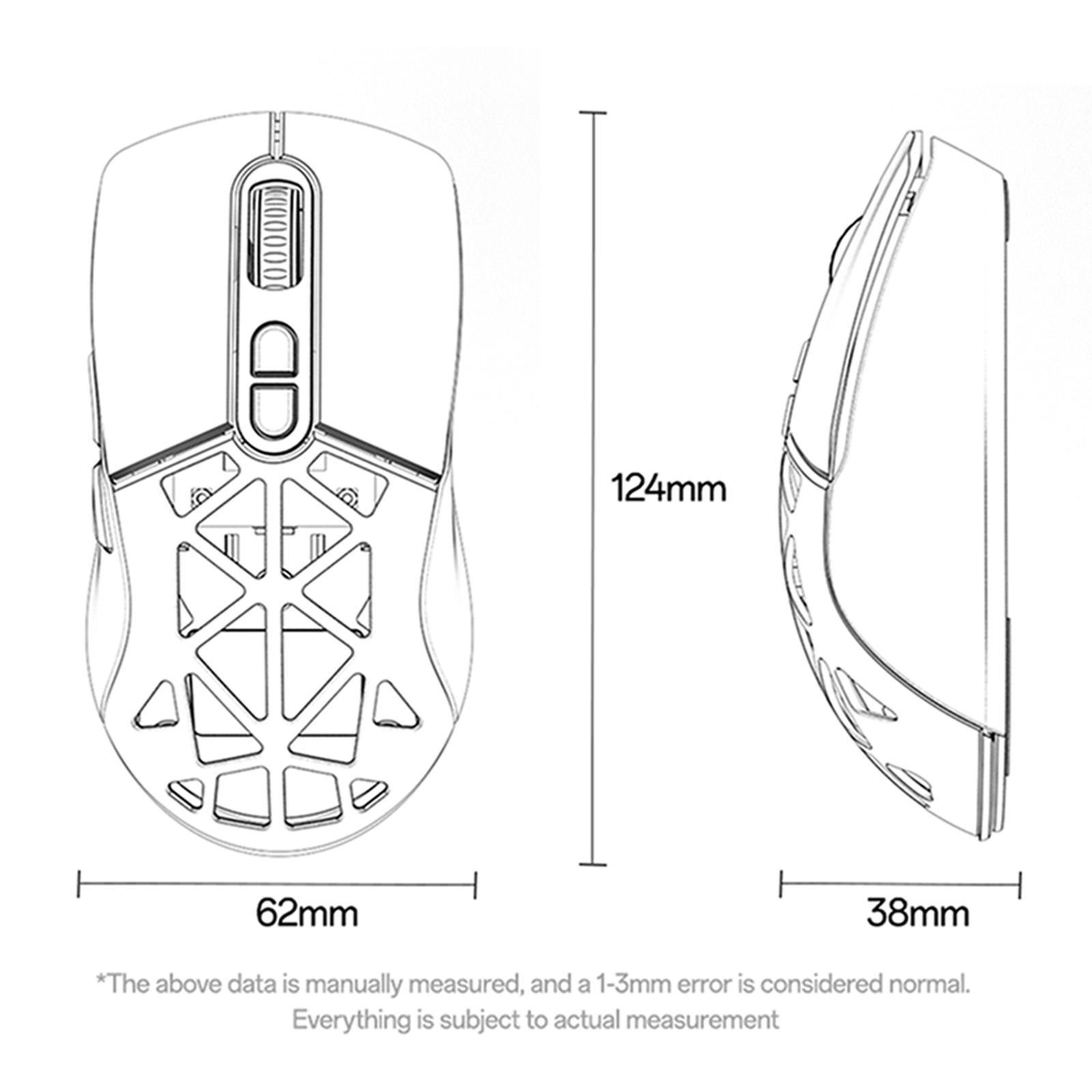 Yesido KB46 Tri-Mode Wireless Gaming Mouse with RGB, 6400 DPI and Rechargeable Battery – view 6