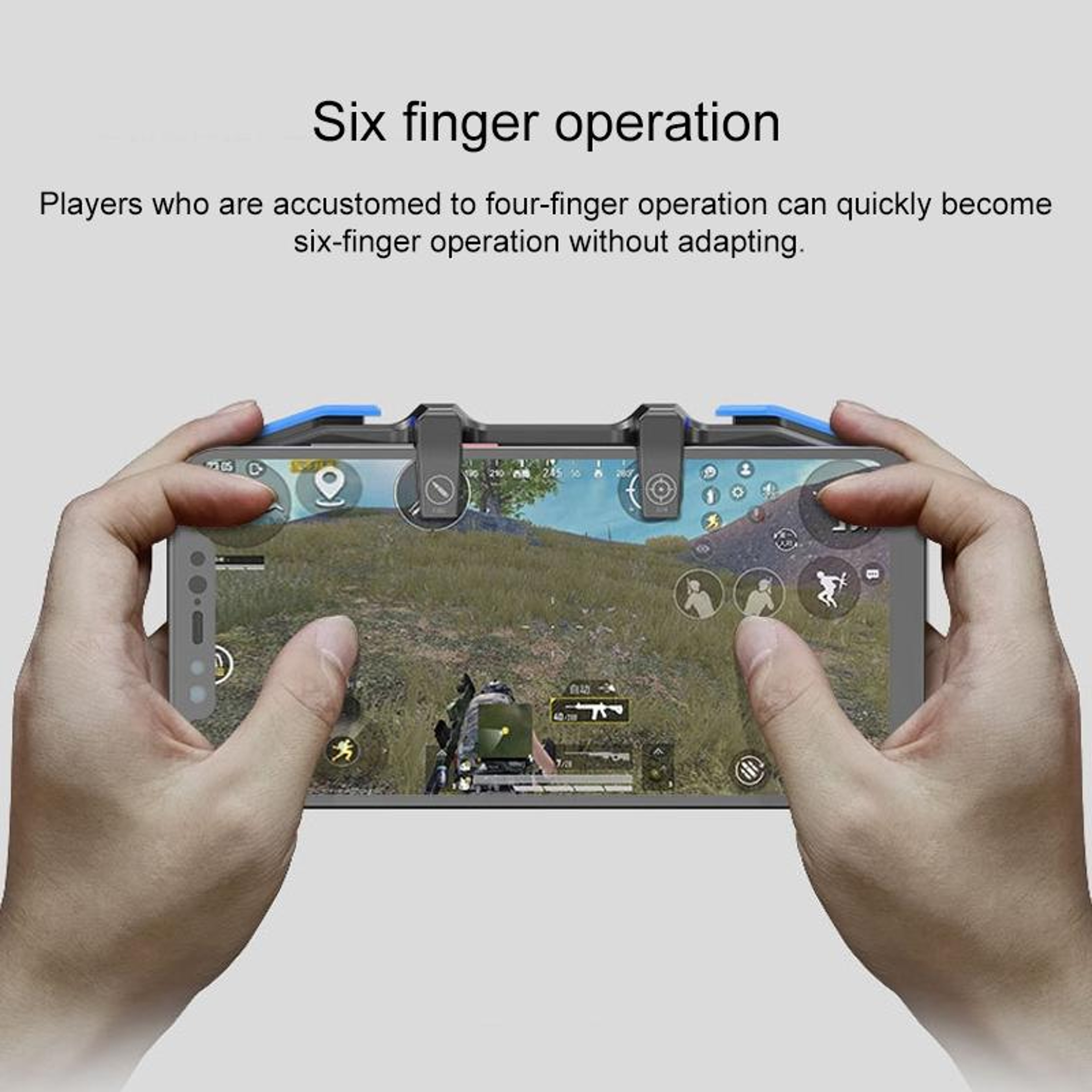 AK01 Mobile Game Controller with PUBG Mobile Trigger for iOS and Android Phones – view 5