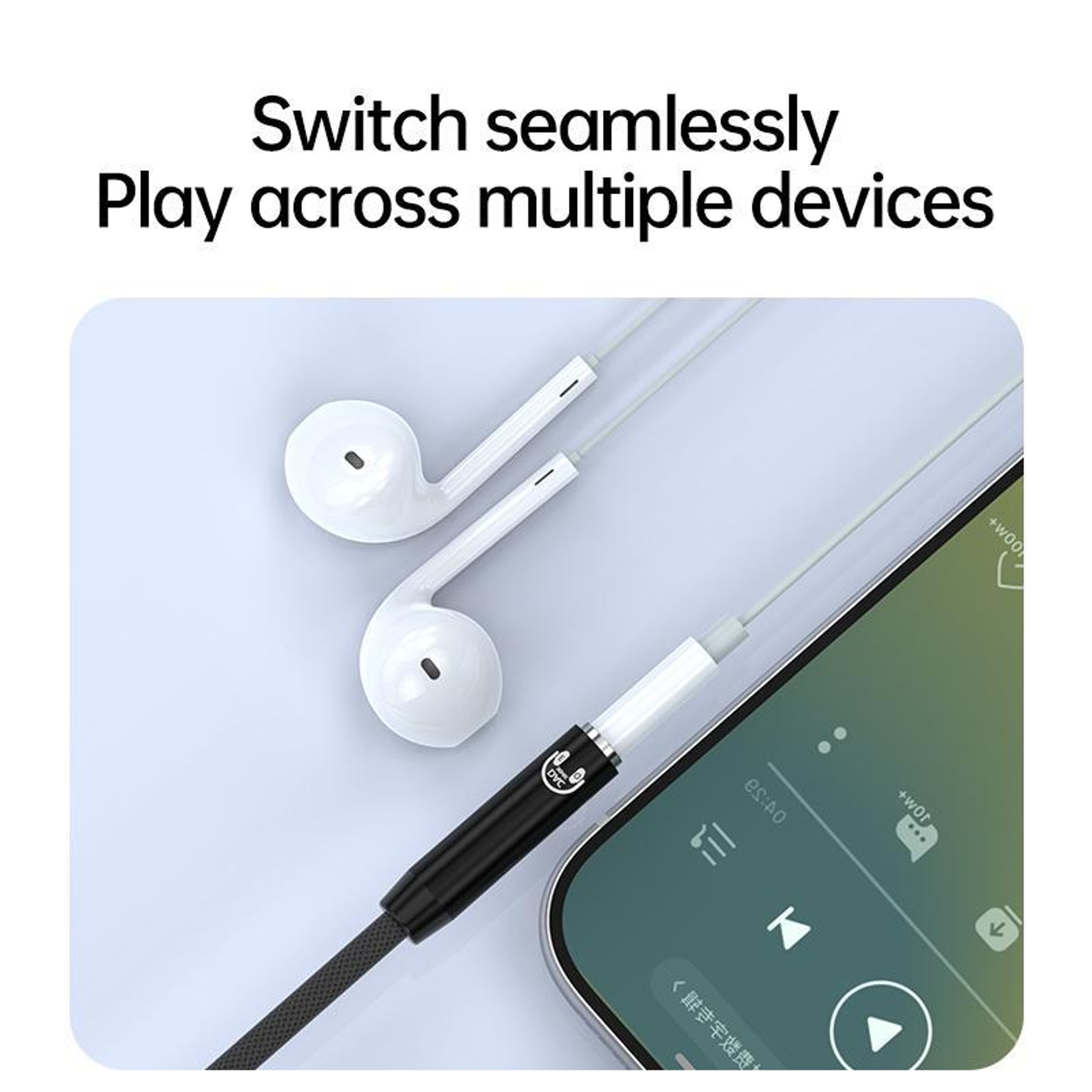 2-in-1 USB C & Lightning to 3.5mm HiFi Audio Adapter with 384kHz DAC & EQ – view 5