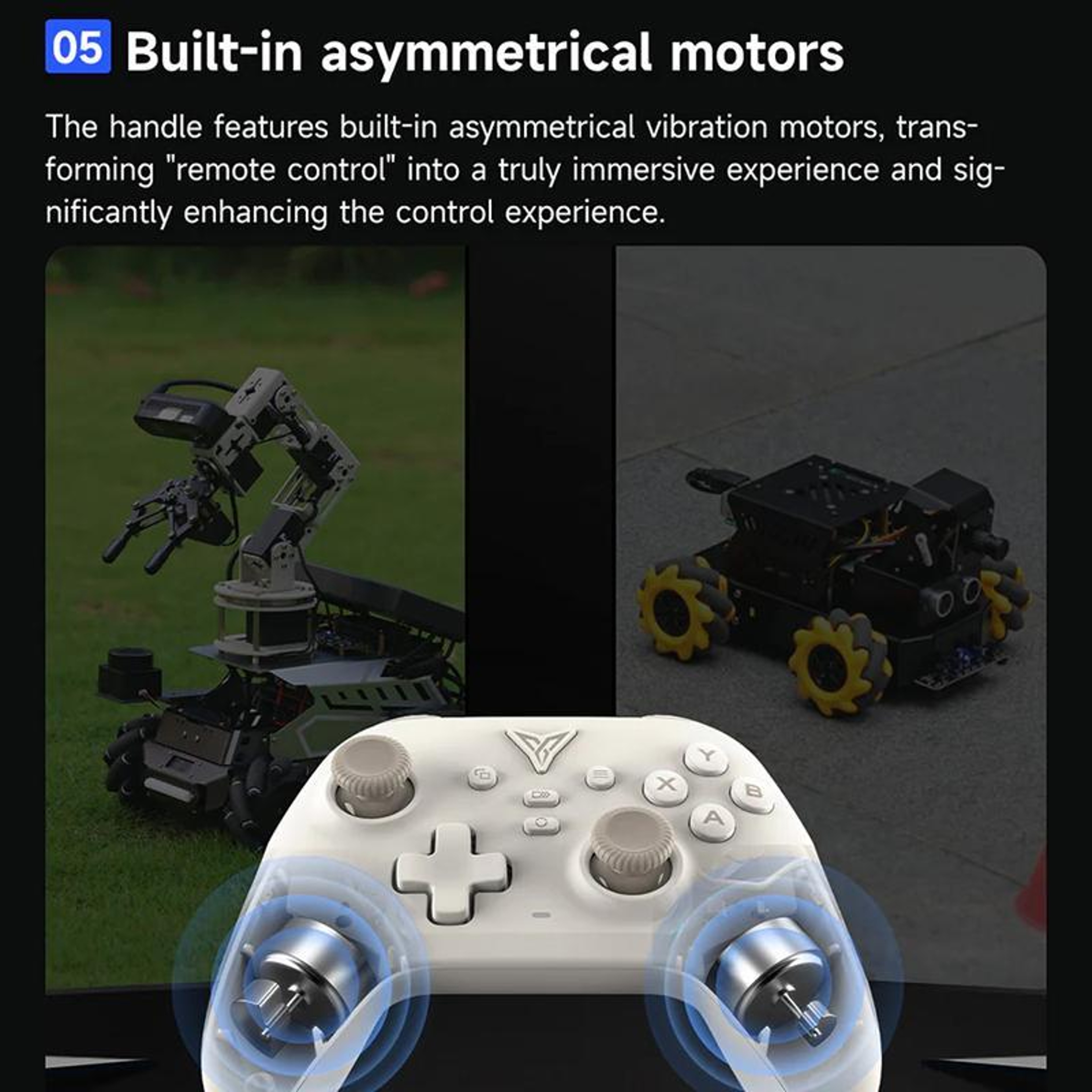 YAHBOOM Tri-Mode ROS Robot Controller with Hall Effect Joysticks for Raspberry Pi and Jetson – view 14