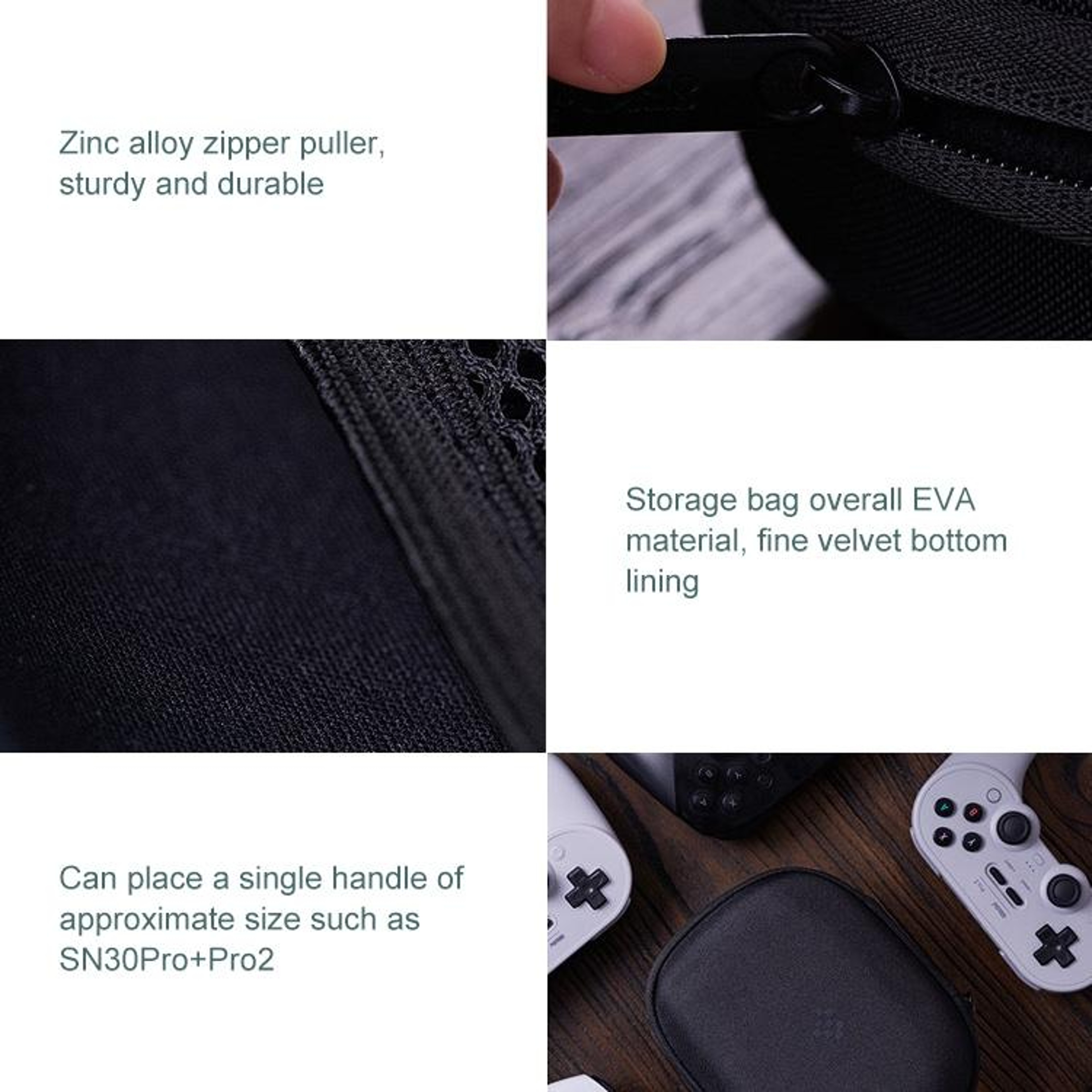 8BitDo Pro 2 Controller Carrying Case, Protective EVA Gamepad Storage Case for SN30 Pro Plus – view 4
