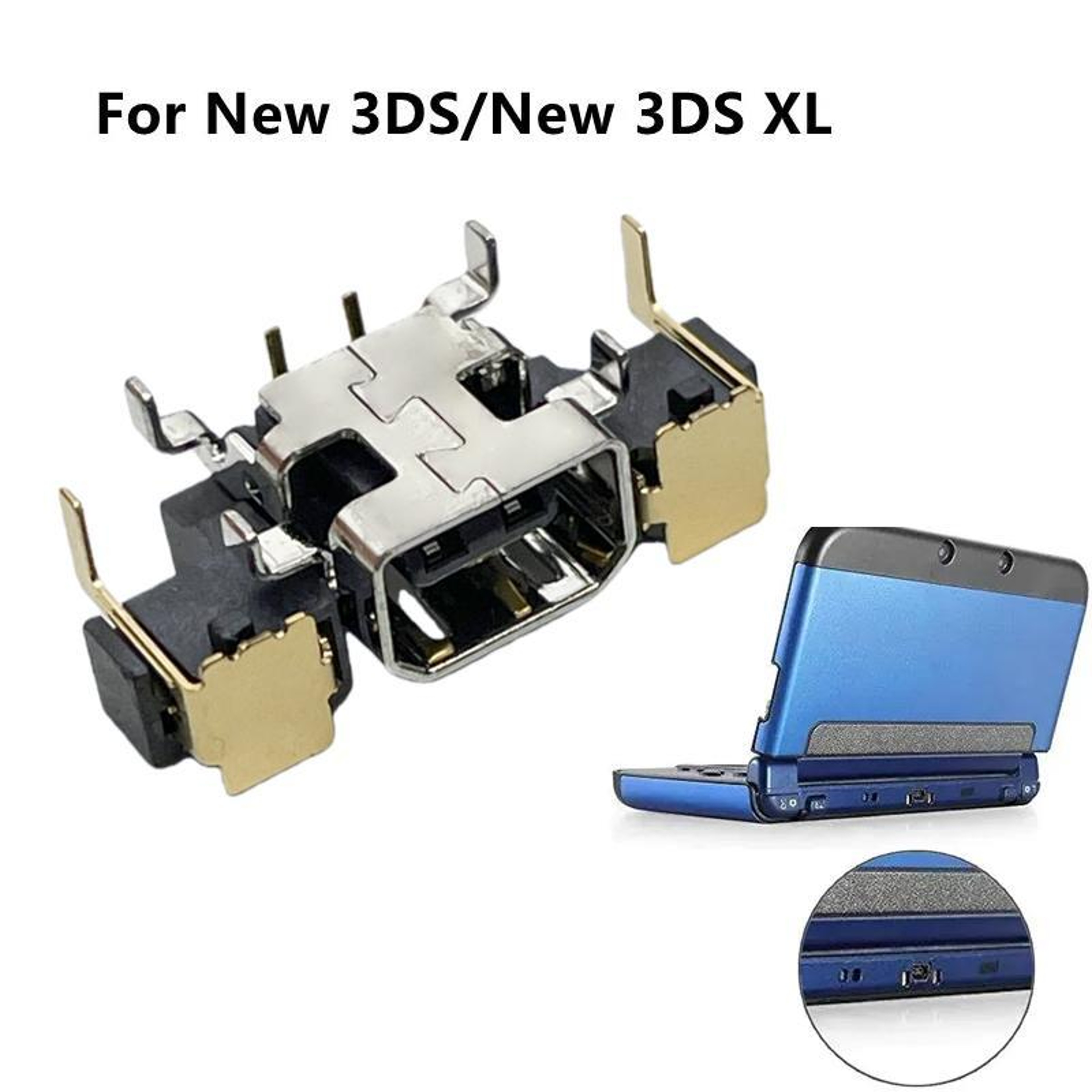New 3DS XL Charging Port Replacement Power Jack Socket For 3DS LL 1