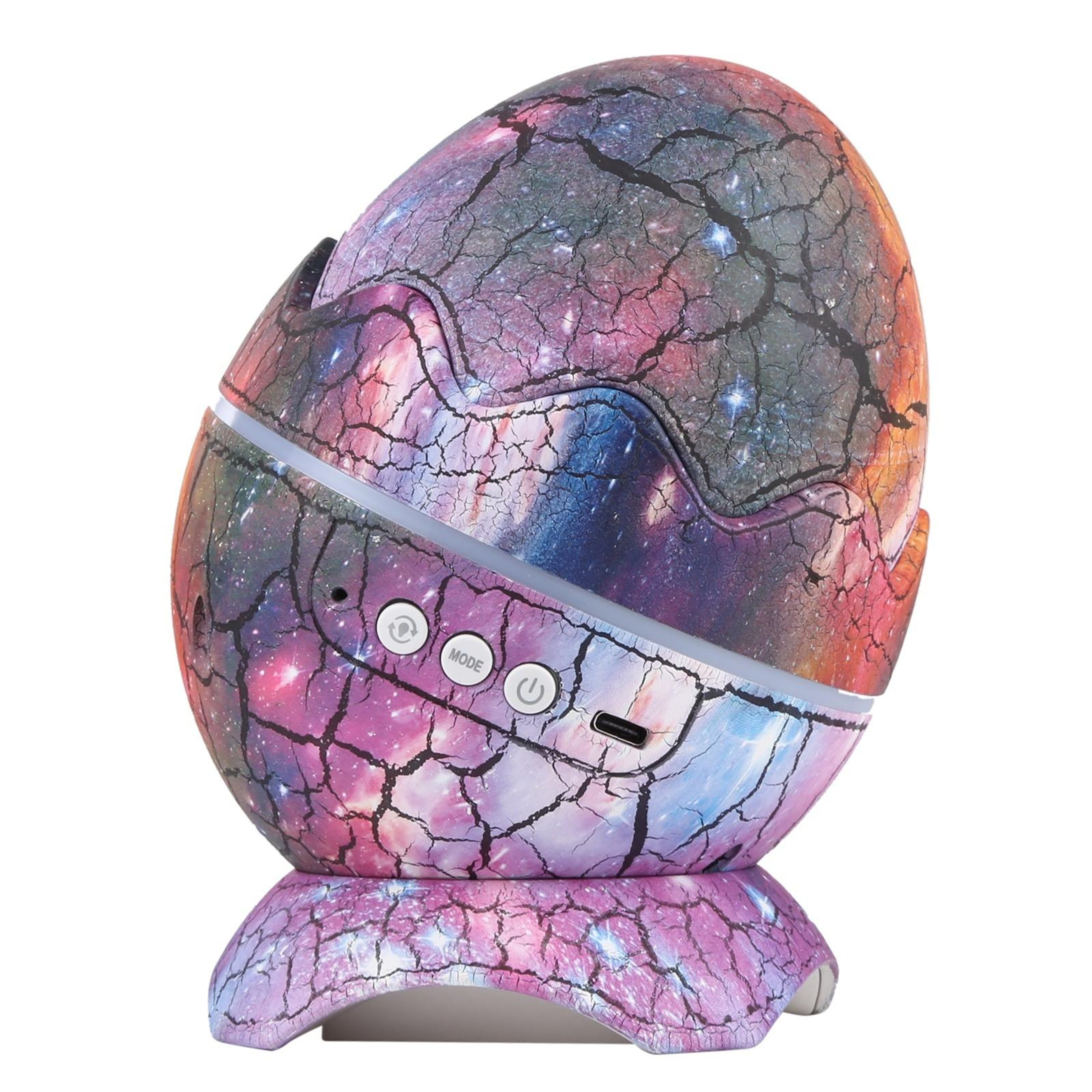 Cracked Egg Star Projector Night Light with Bluetooth Speaker and Remote Control – view 2