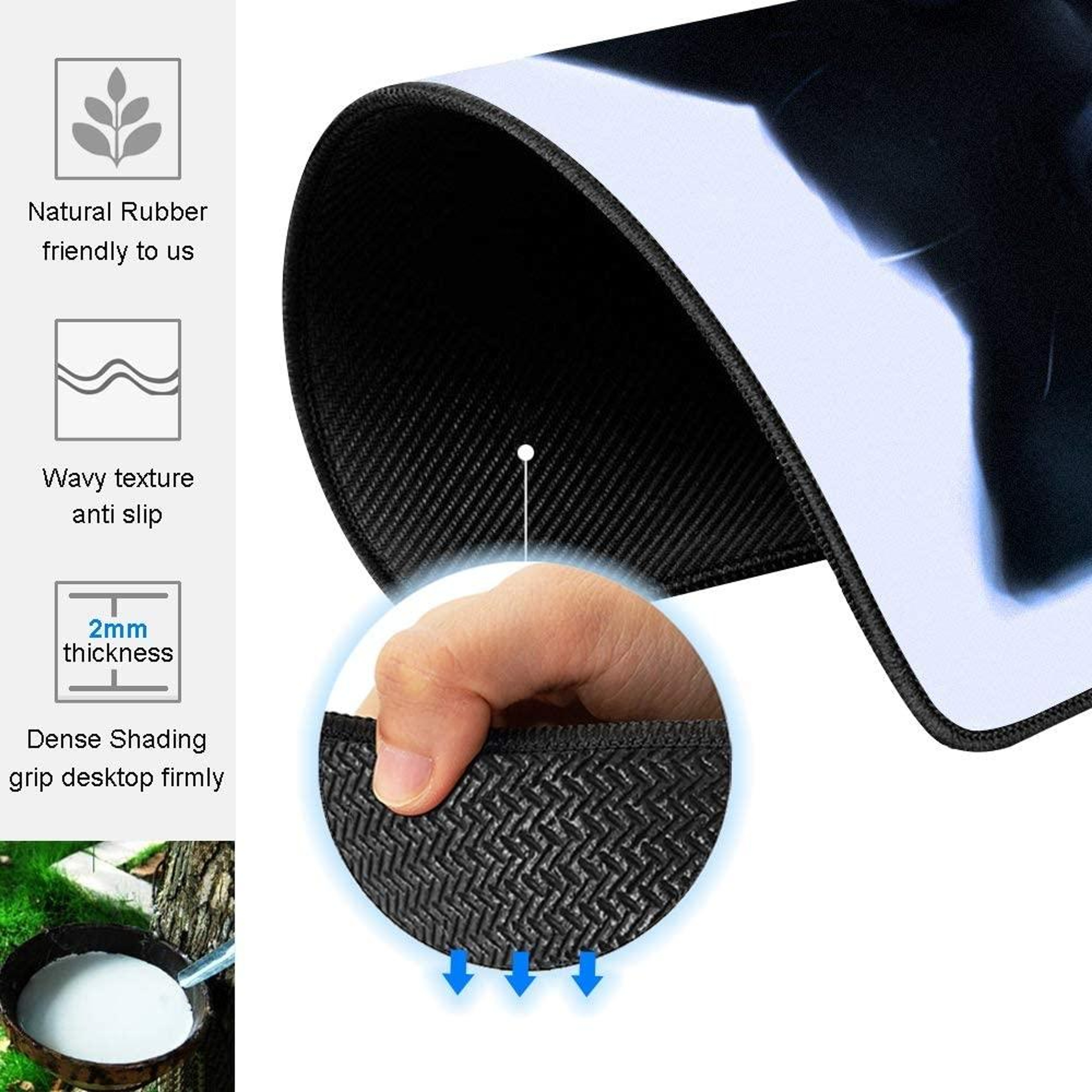 Cute Cat Gaming Mouse Pad with Non-Slip Rubber Base and Smooth Tracking Surface – view 4