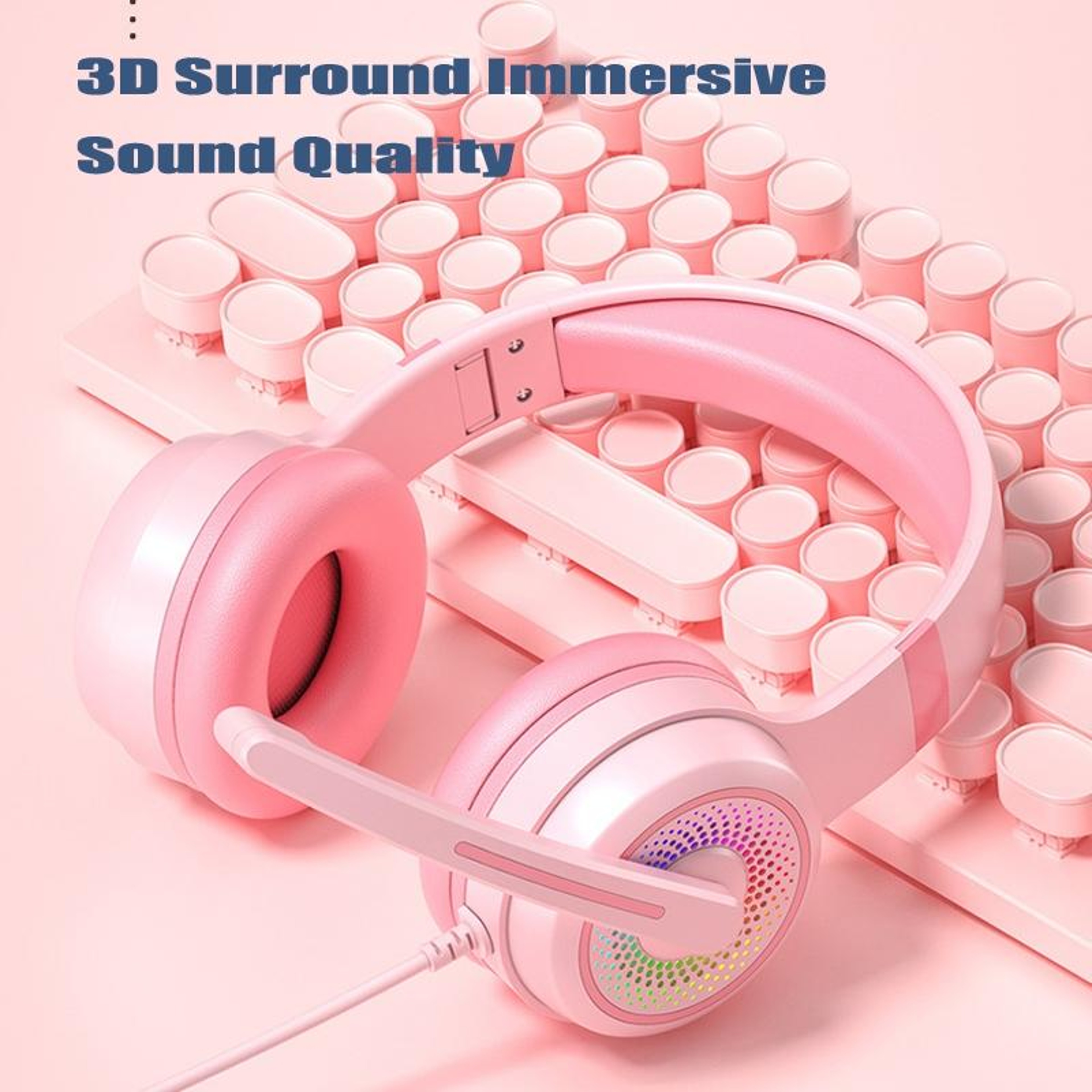 Y20 LED Wired Gaming Headset with Noise Cancelling Microphone and 4D Stereo Sound – view 7