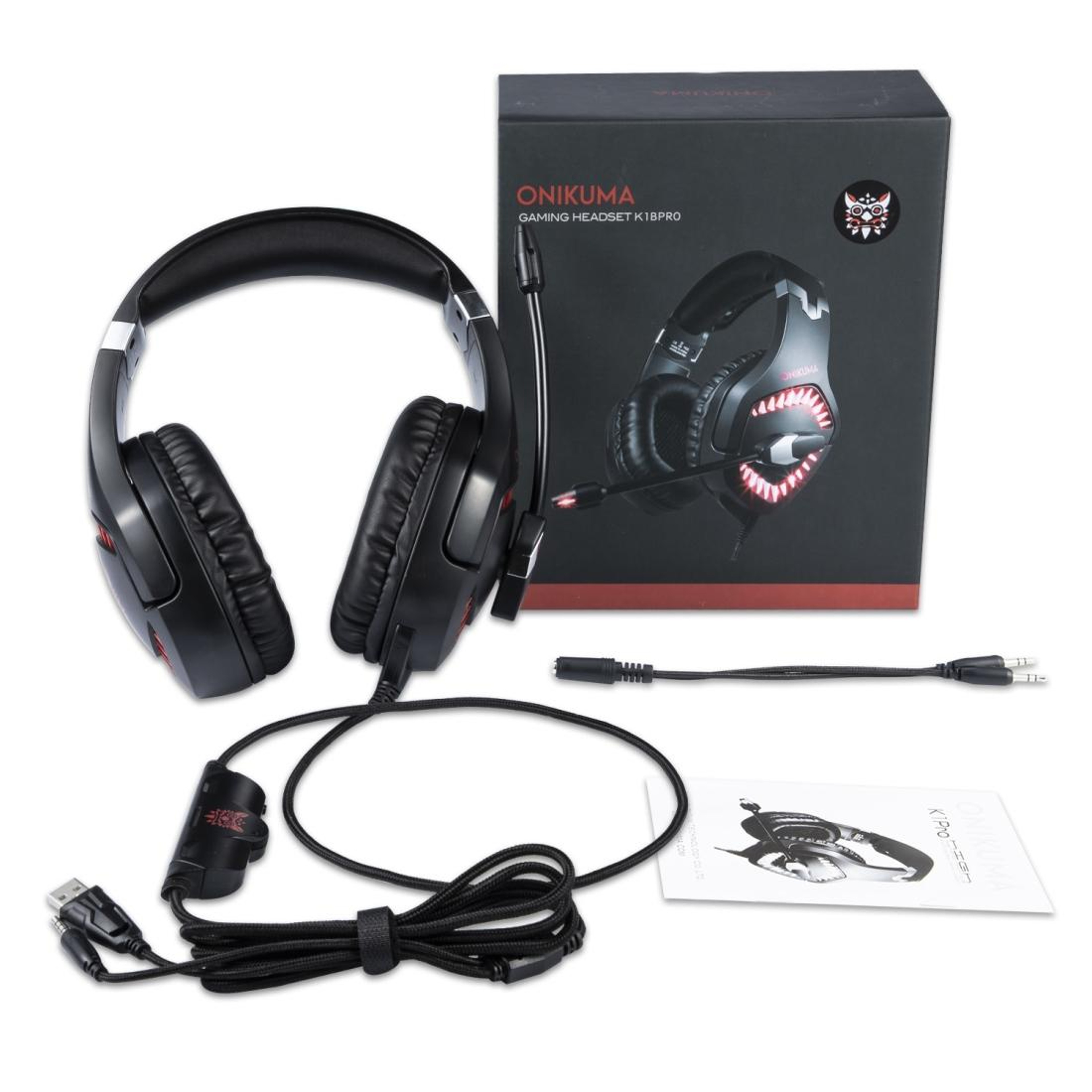 ONIKUMA K1 PRO Stereo Surround Gaming Headset with Microphone for PS4 PC and Xbox One – view 3