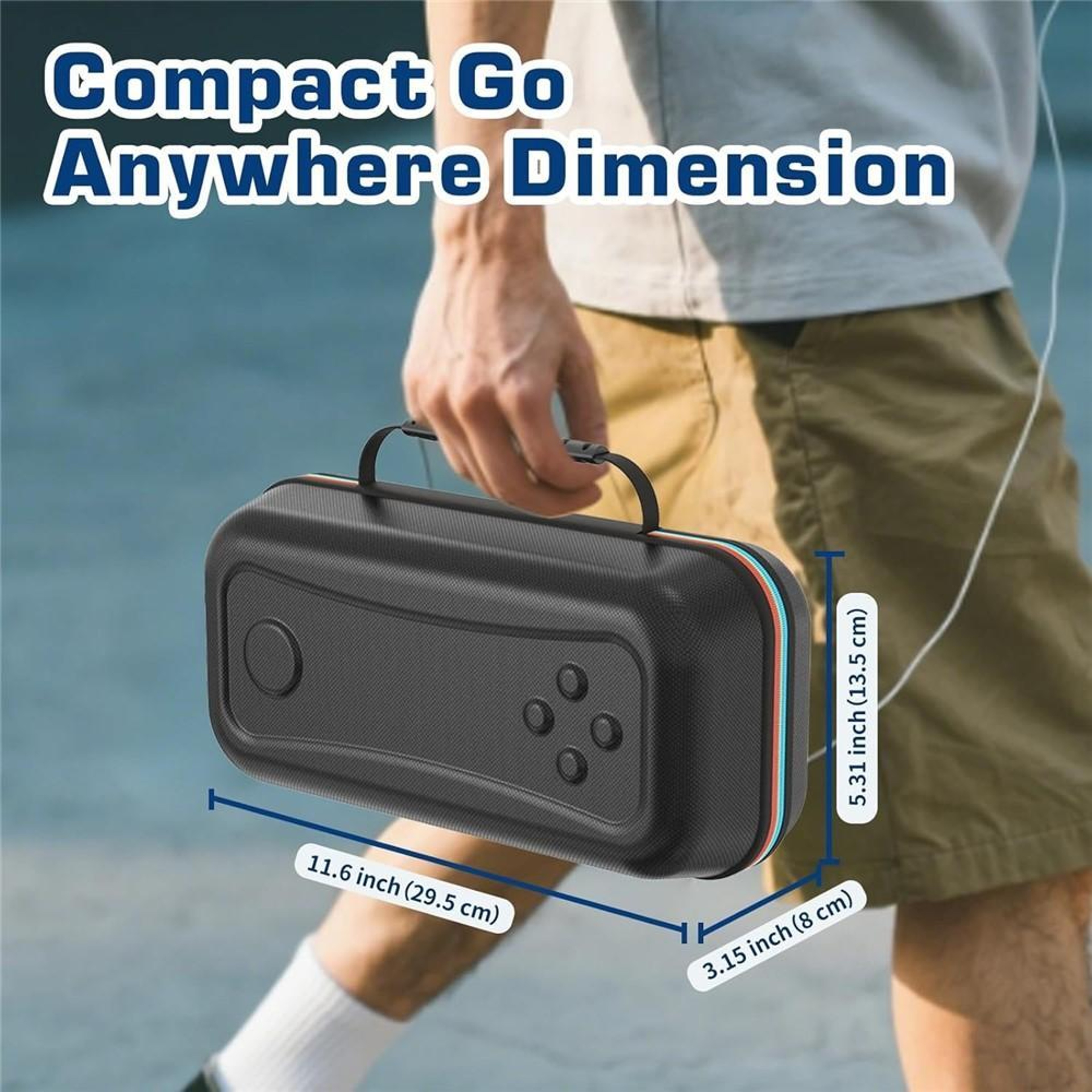Nintendo Switch 2 Carrying Case Shockproof EVA Hard Shell Travel Case with Game Storage – view 7