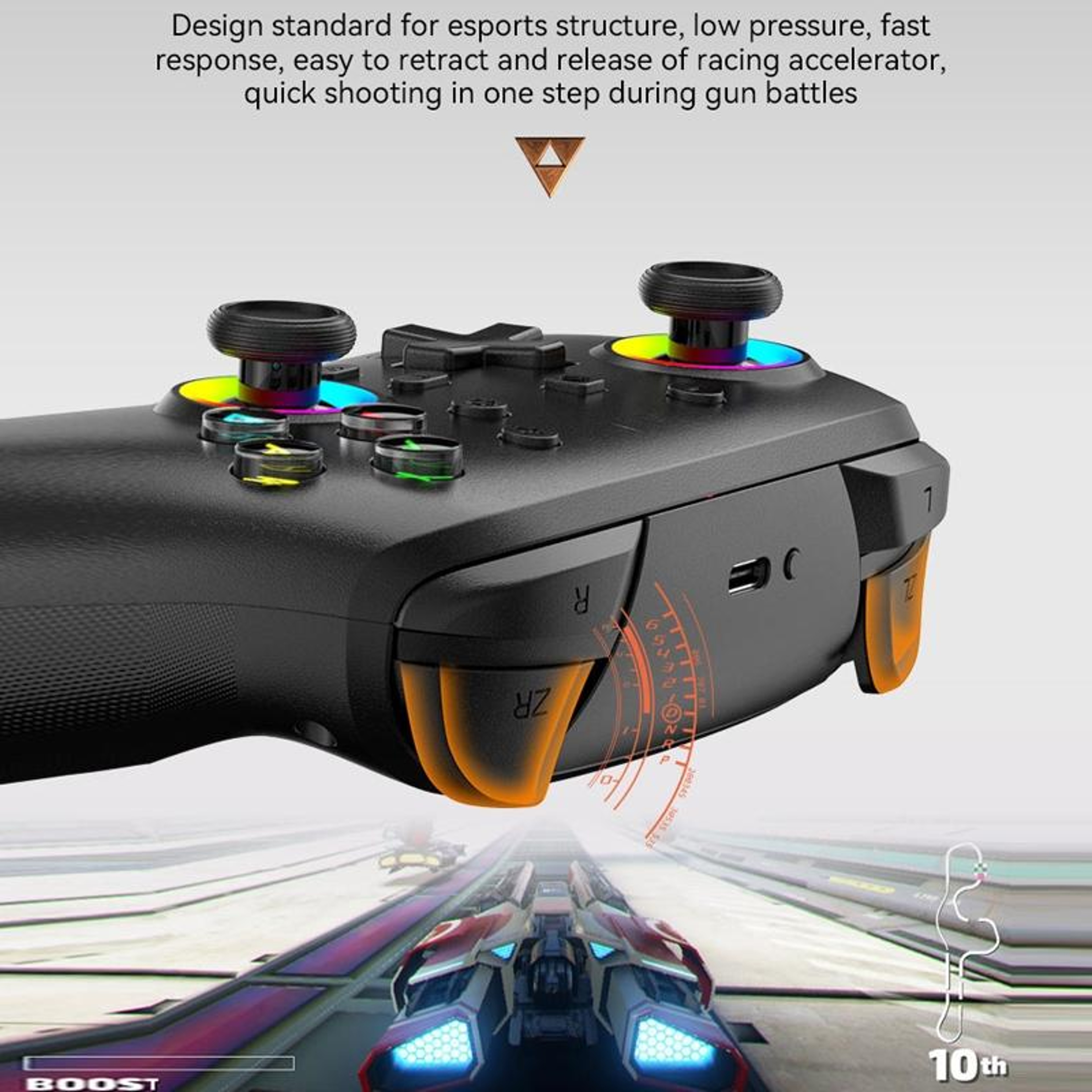 Nintendo Switch Wireless Controller With Vibration Motion Control And Turbo 3