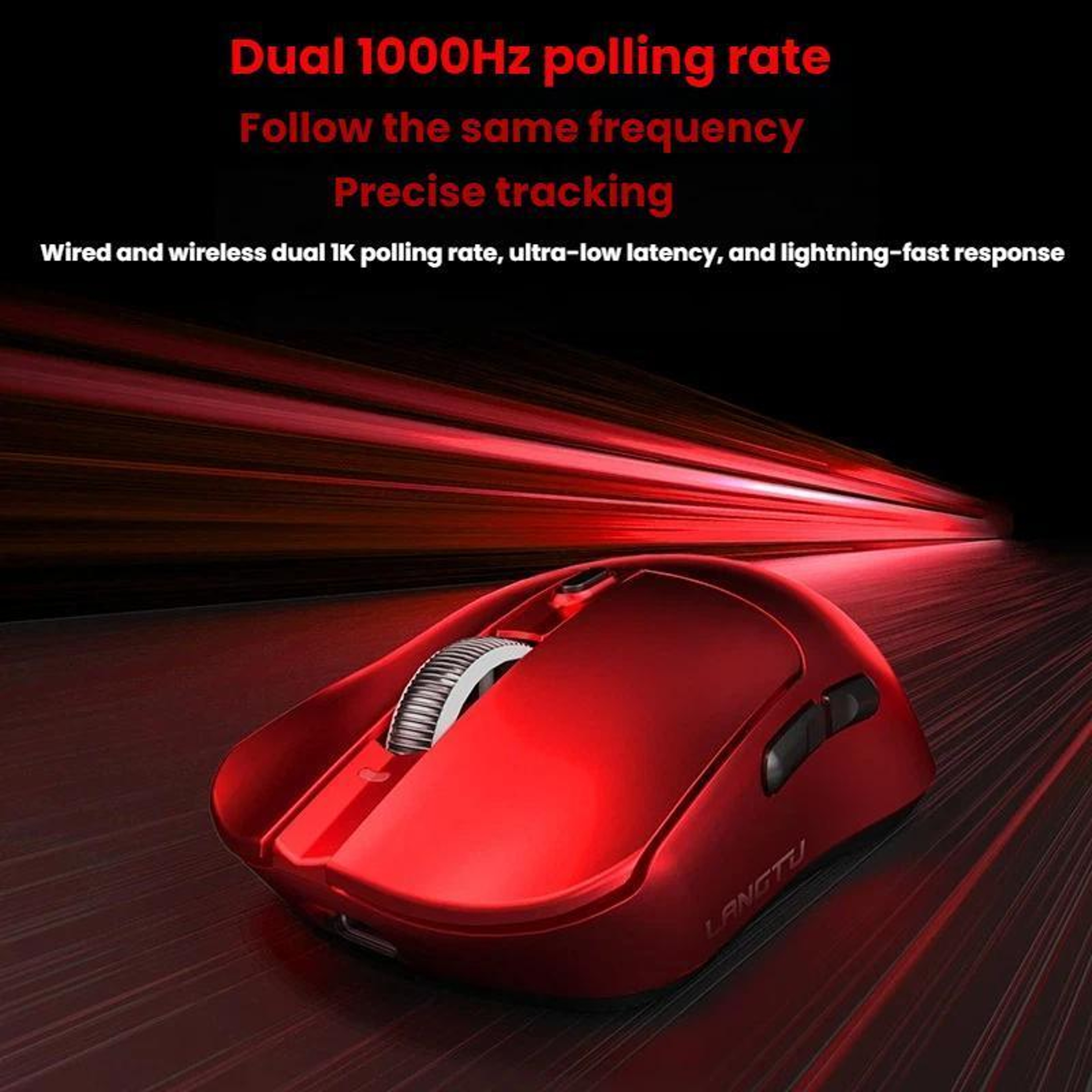 LANGTU M8 Wireless Gaming Mouse with Bluetooth, 12000 DPI and Tri-Mode Connectivity – view 2