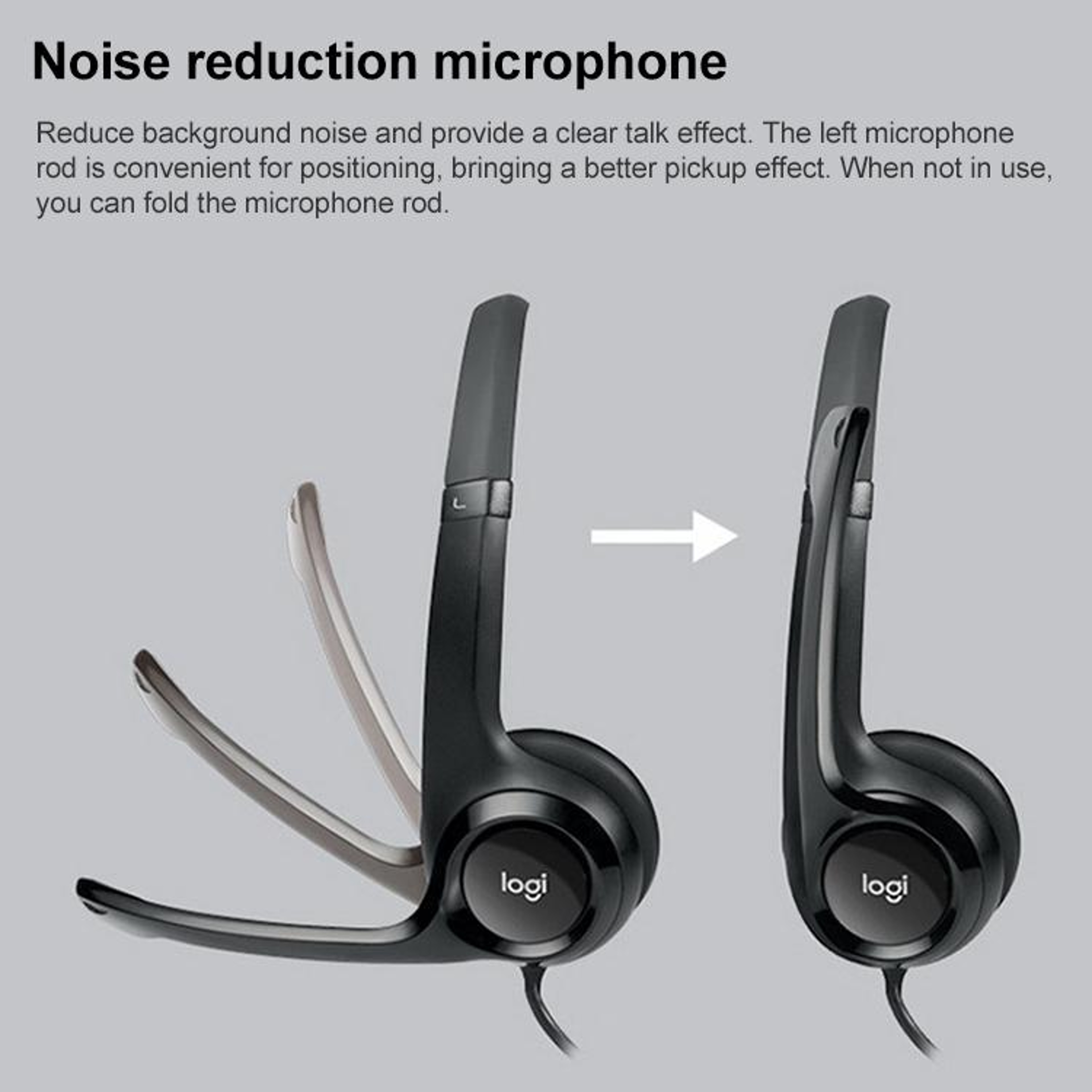 Logitech H390 USB Headset with Noise-Cancelling Microphone and Inline Controls – view 4