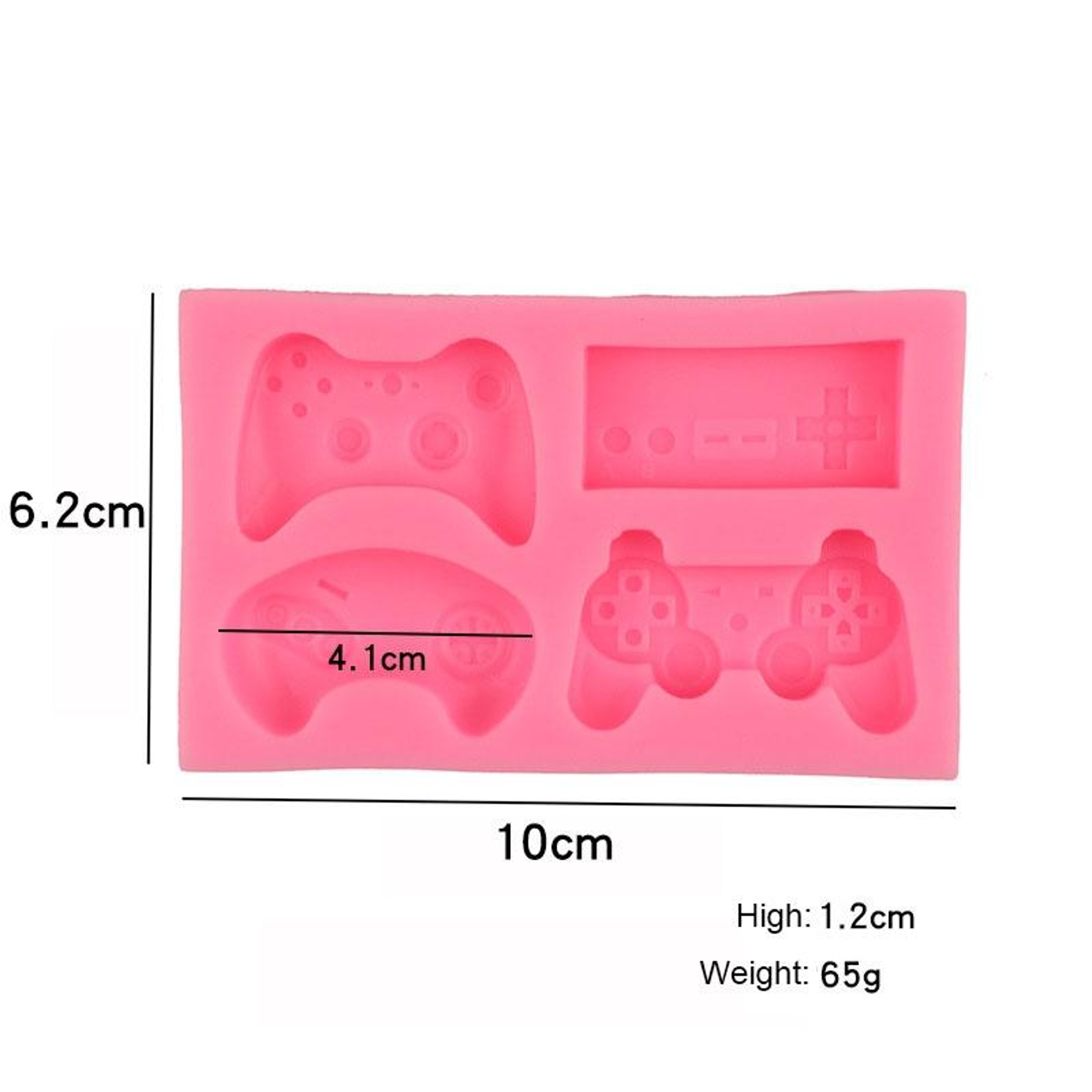Game Controller Silicone Mold for Fondant, Chocolate & Cake Decorating - Pink – view 2