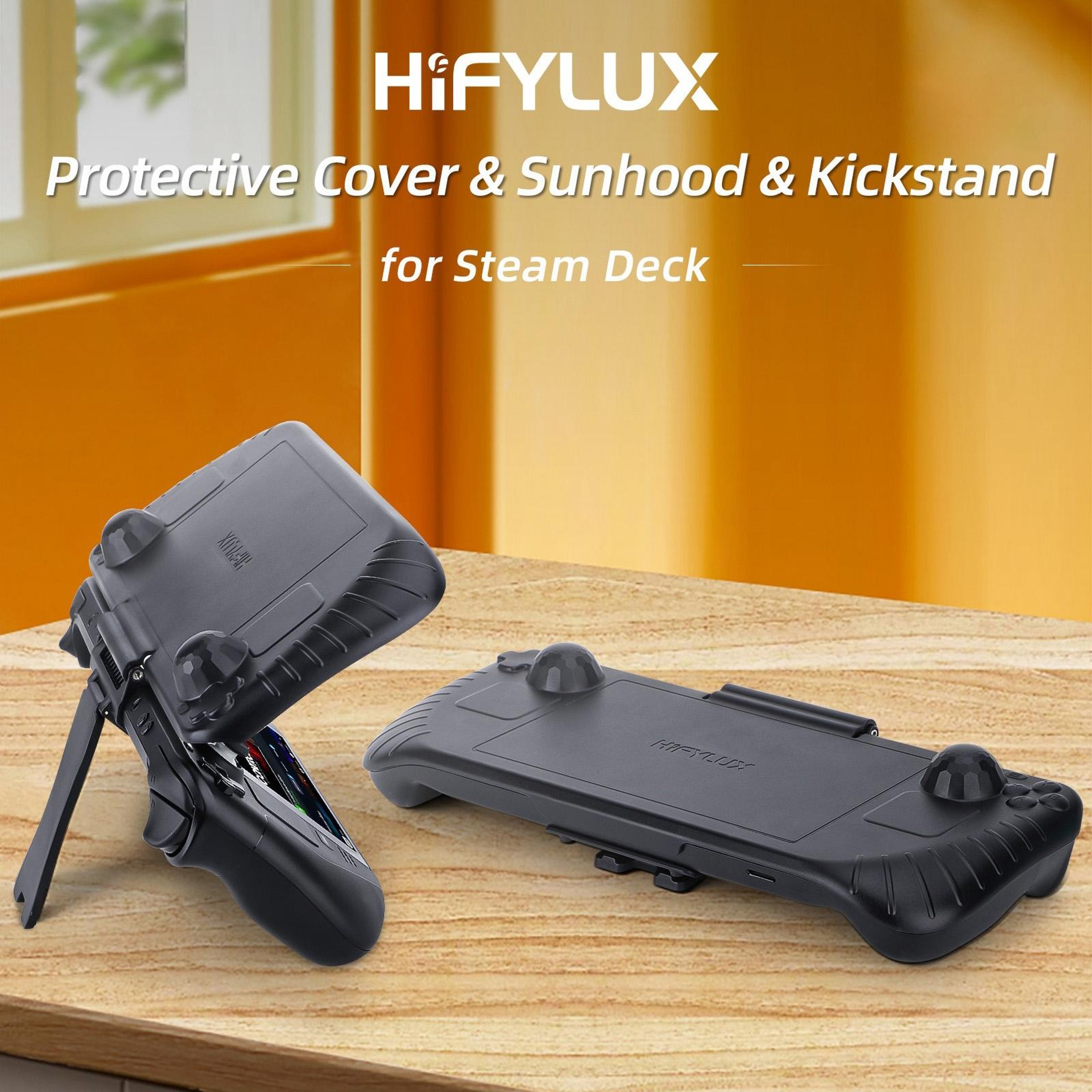 Hifylux 3-in-1 Steam Deck Protective Case with Sun Hood and Foldable Kickstand – view 3