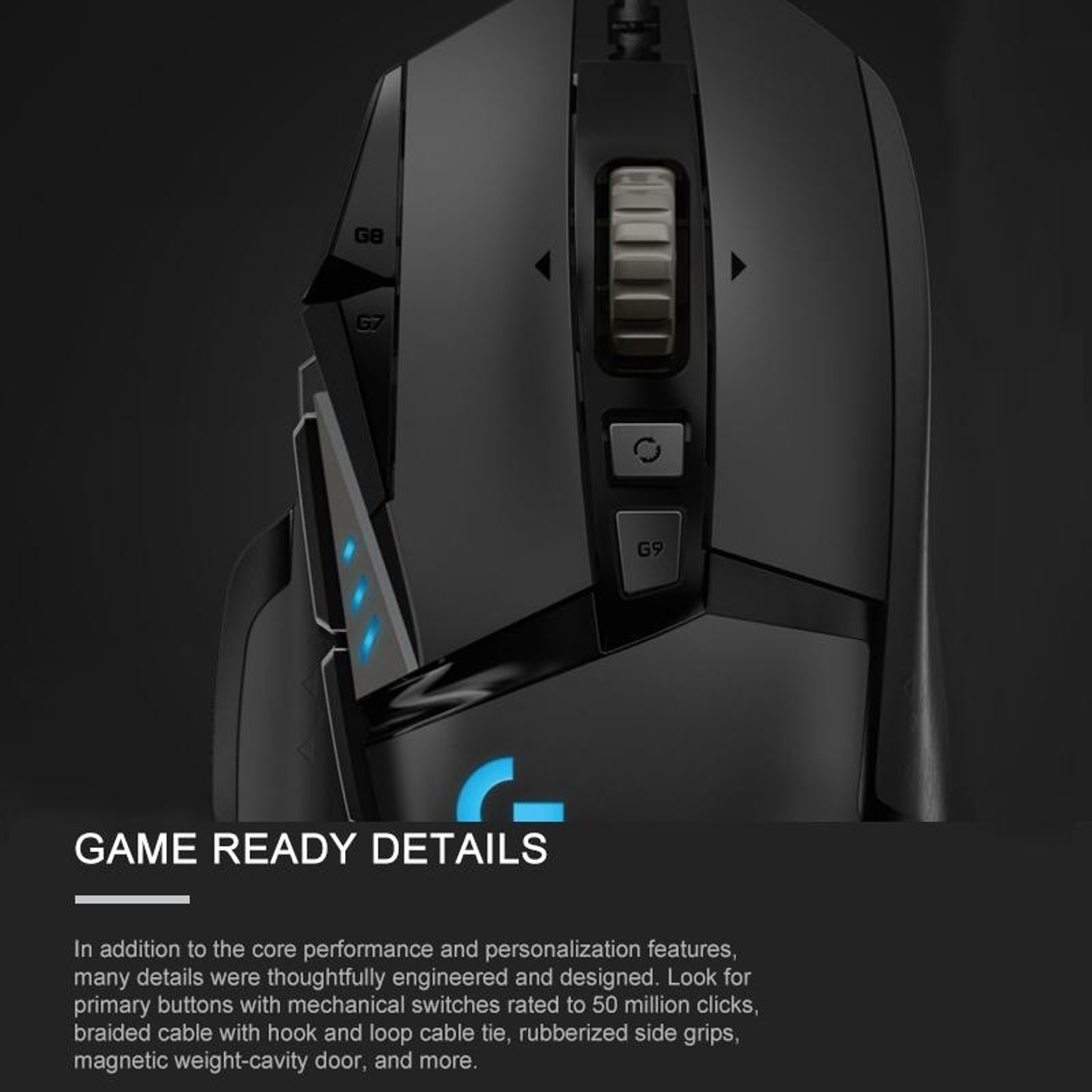 Logitech G502 HERO Wired Gaming Mouse with 11 Programmable Buttons and RGB – view 7