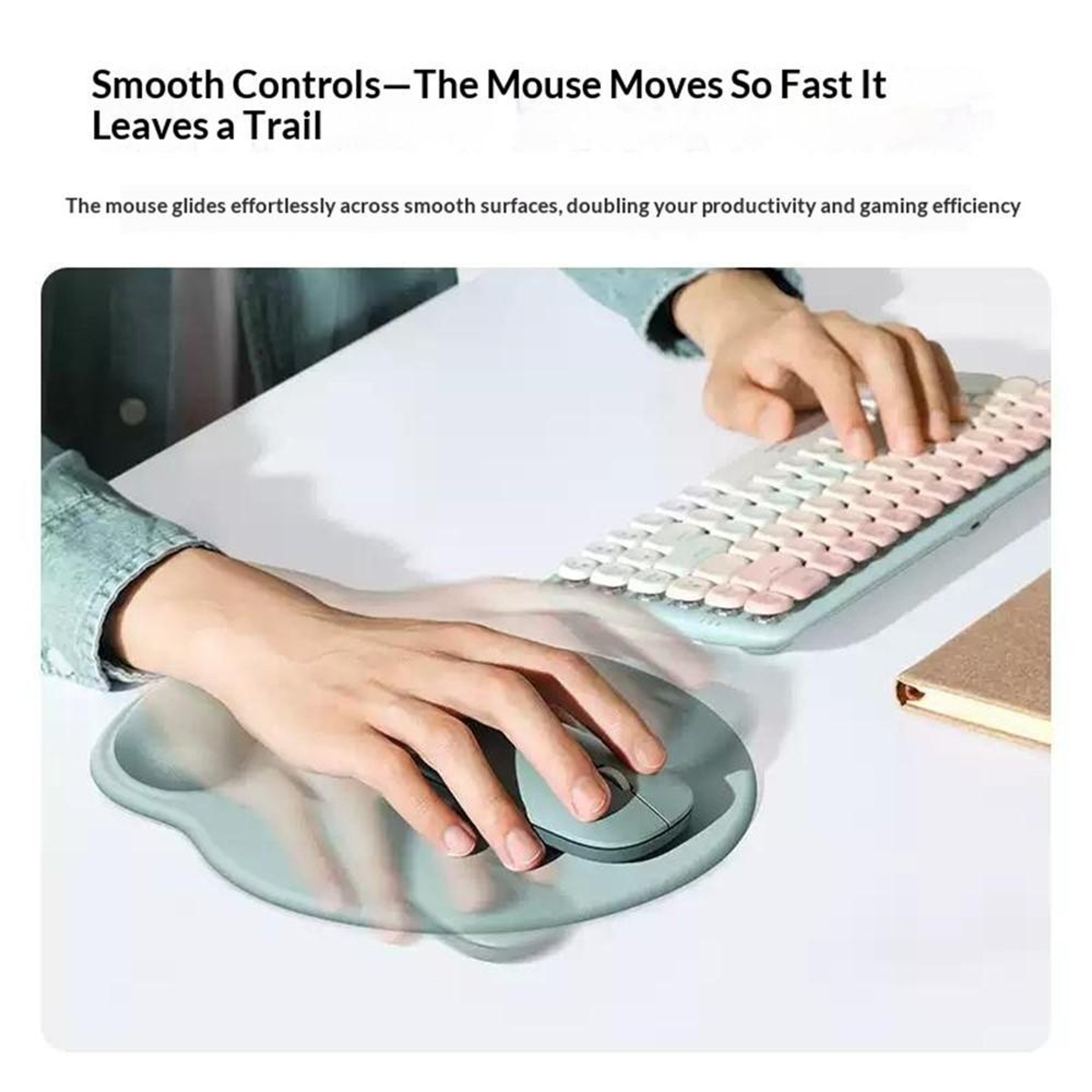 UGREEN LP668 Ergonomic Mouse Pad with Wrist Rest, 5mm Memory Foam Non-Slip Desk Pad – view 7