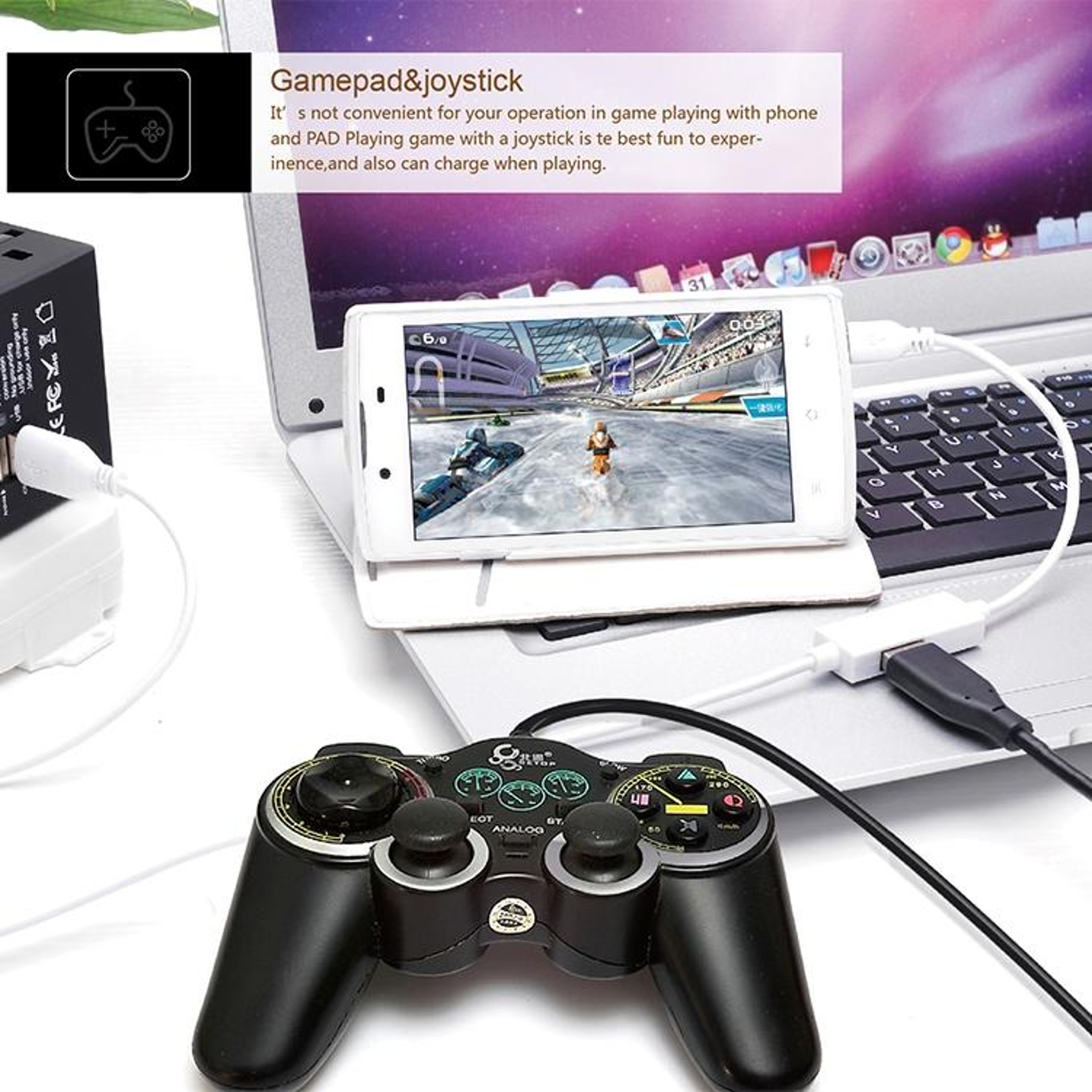 OTG-Y-03 Micro USB OTG Cable for Android with Charging, Data Transfer and USB Port – view 11