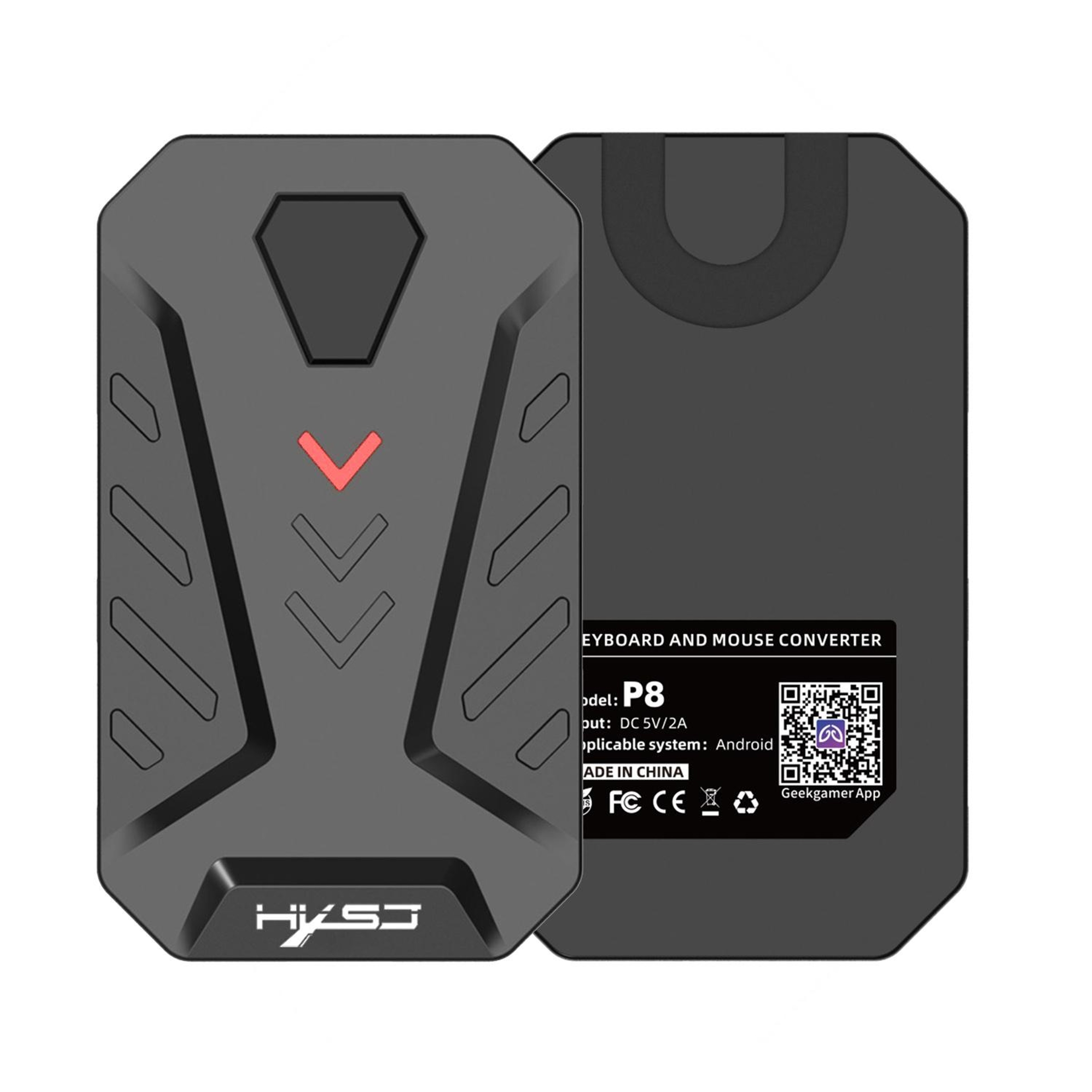 HXSJ P8 Android Keyboard Mouse Converter USB Type-C Mobile Gaming Adapter – view 1