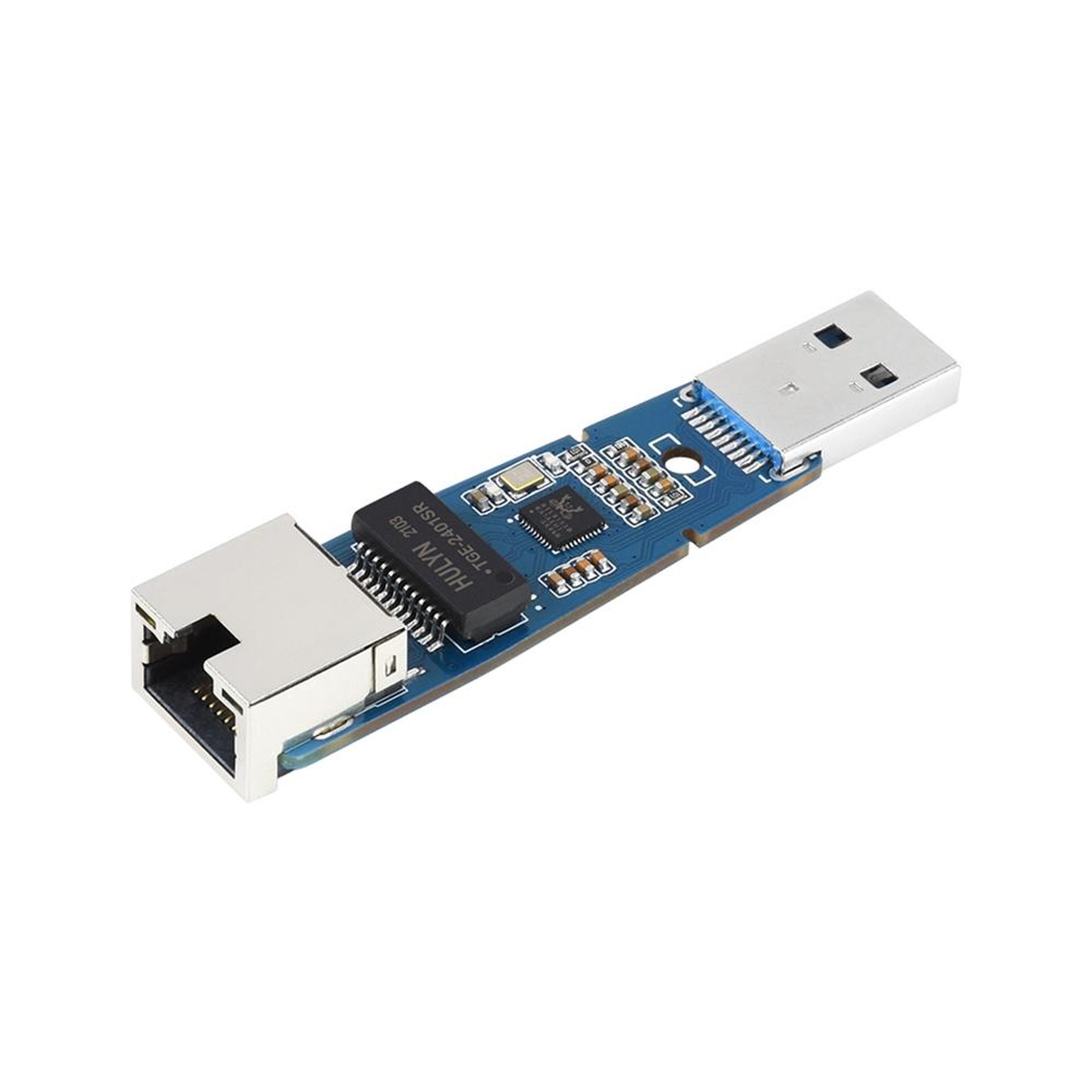 Waveshare USB 3.2 Gigabit Ethernet Adapter with RJ45, RTL8153 Driver-Free Networking – view 2