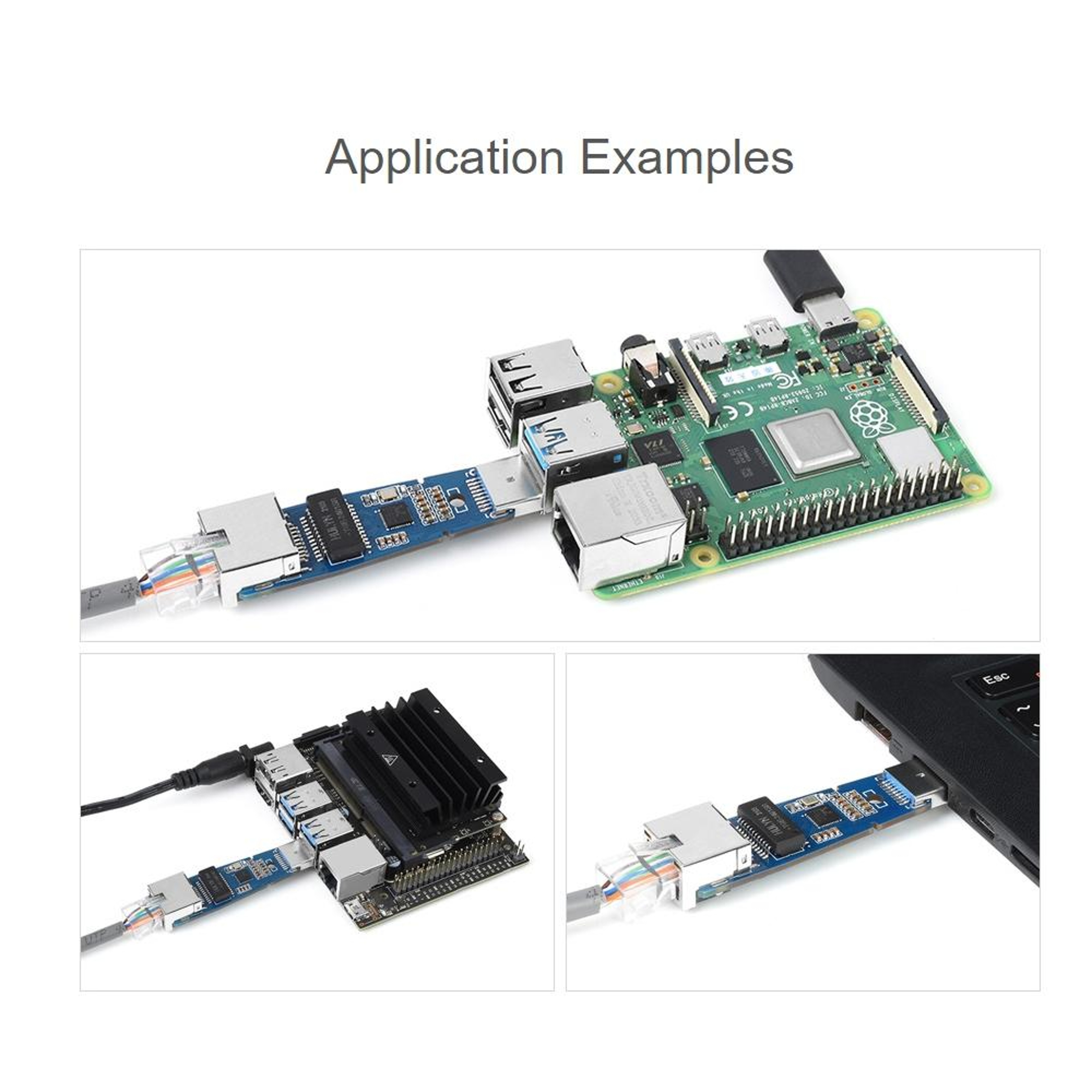 Waveshare USB 3.2 Gigabit Ethernet Adapter with RJ45, RTL8153 Driver-Free Networking – view 6