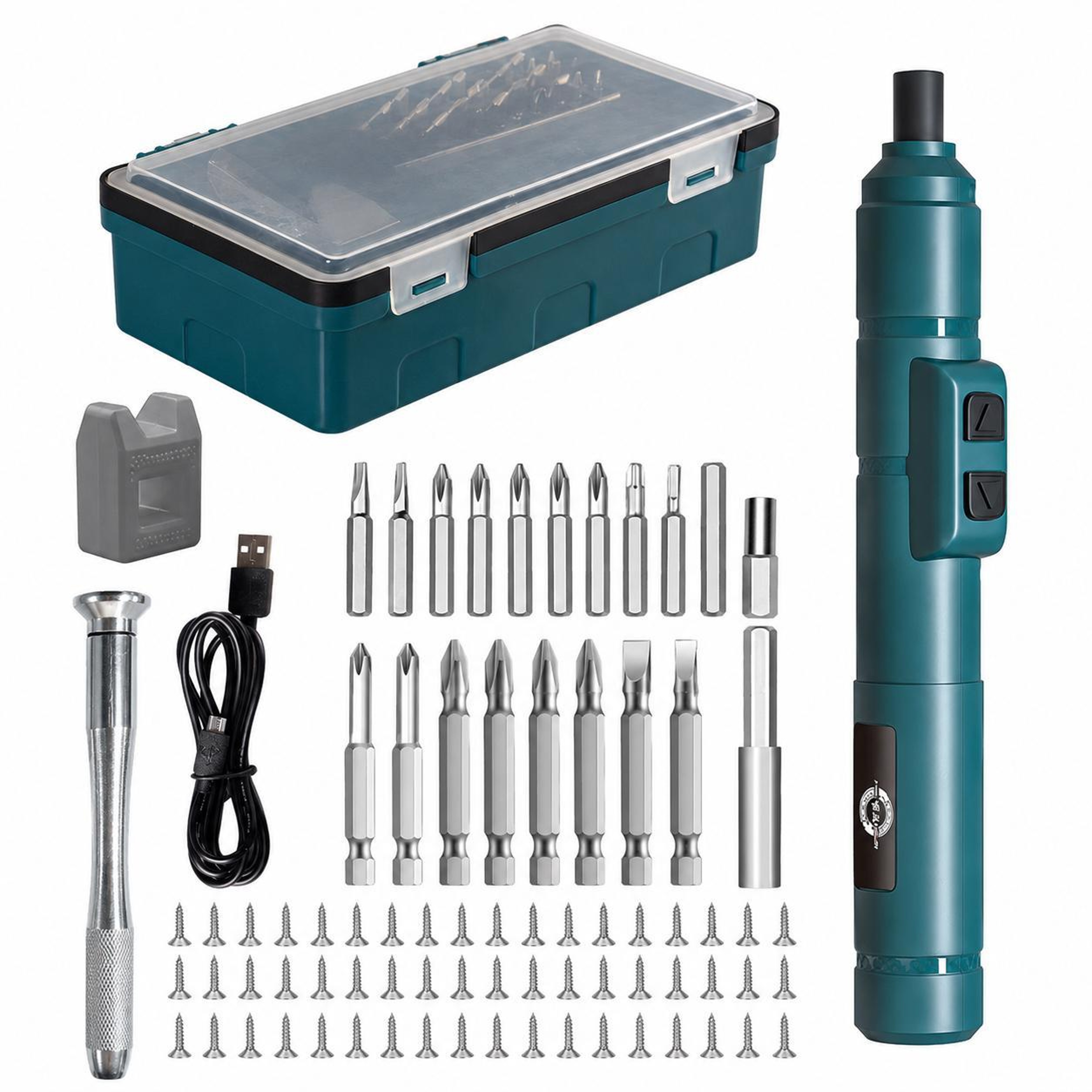88 in 1 Precision Electric Screwdriver Kit with Dual Torque and Magnetic Bits – view 1