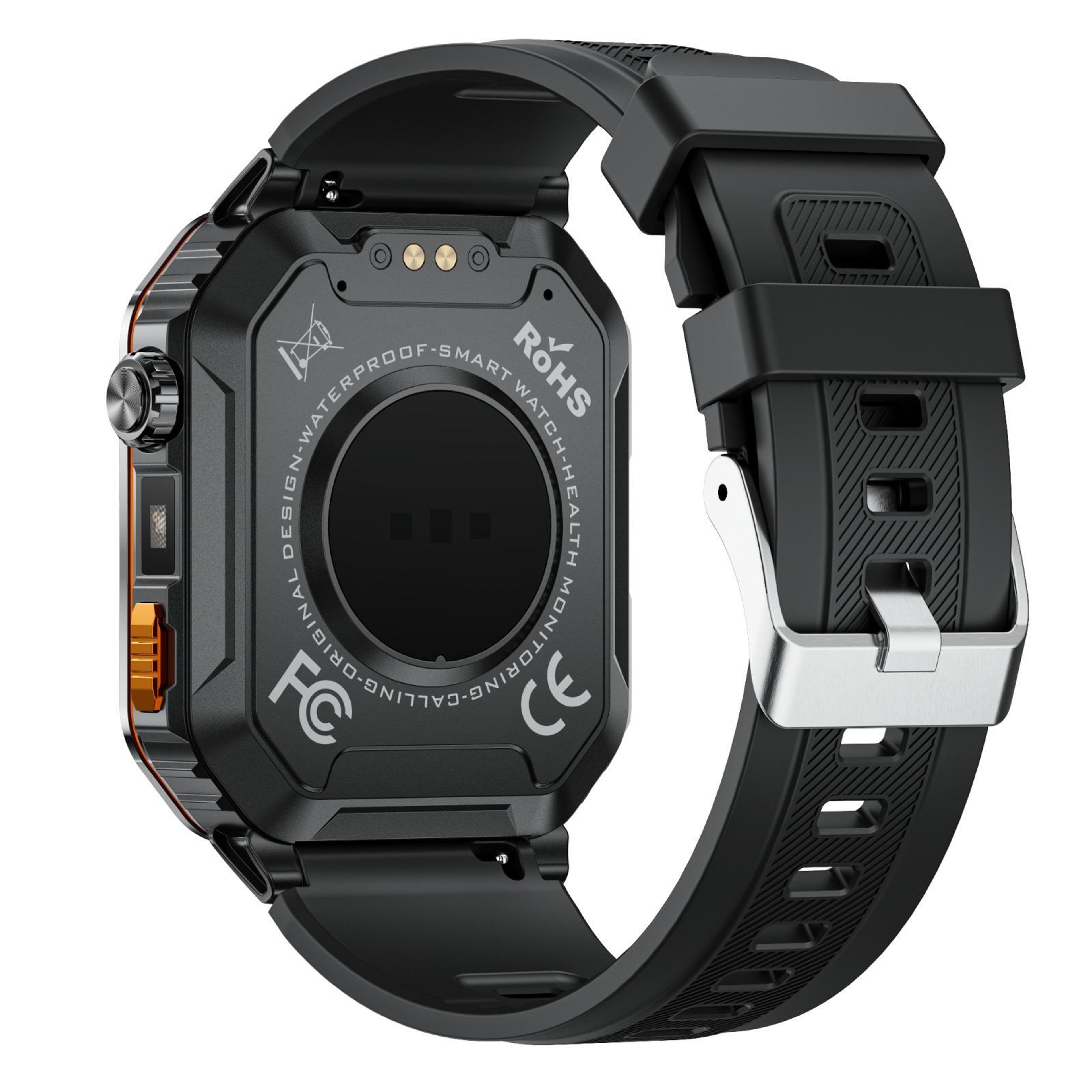 MT62 Outdoor Smartwatch and Fitness Tracker Watch with Bluetooth Calling, Flashlight and 1000mAh Battery – view 3