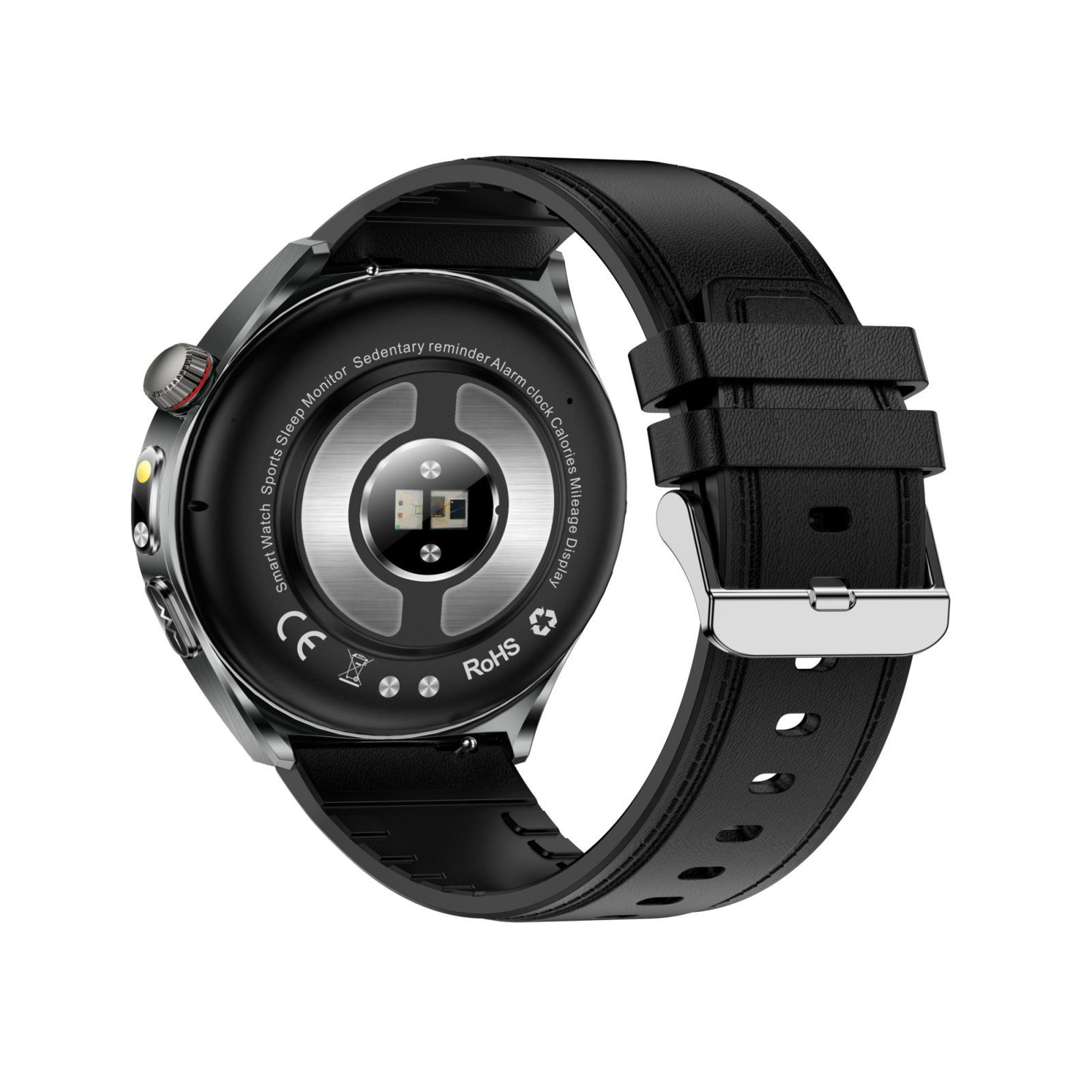 ET460 Bluetooth Calling Smartwatch with ECG Health Monitoring and Vegan Leather Strap – view 4