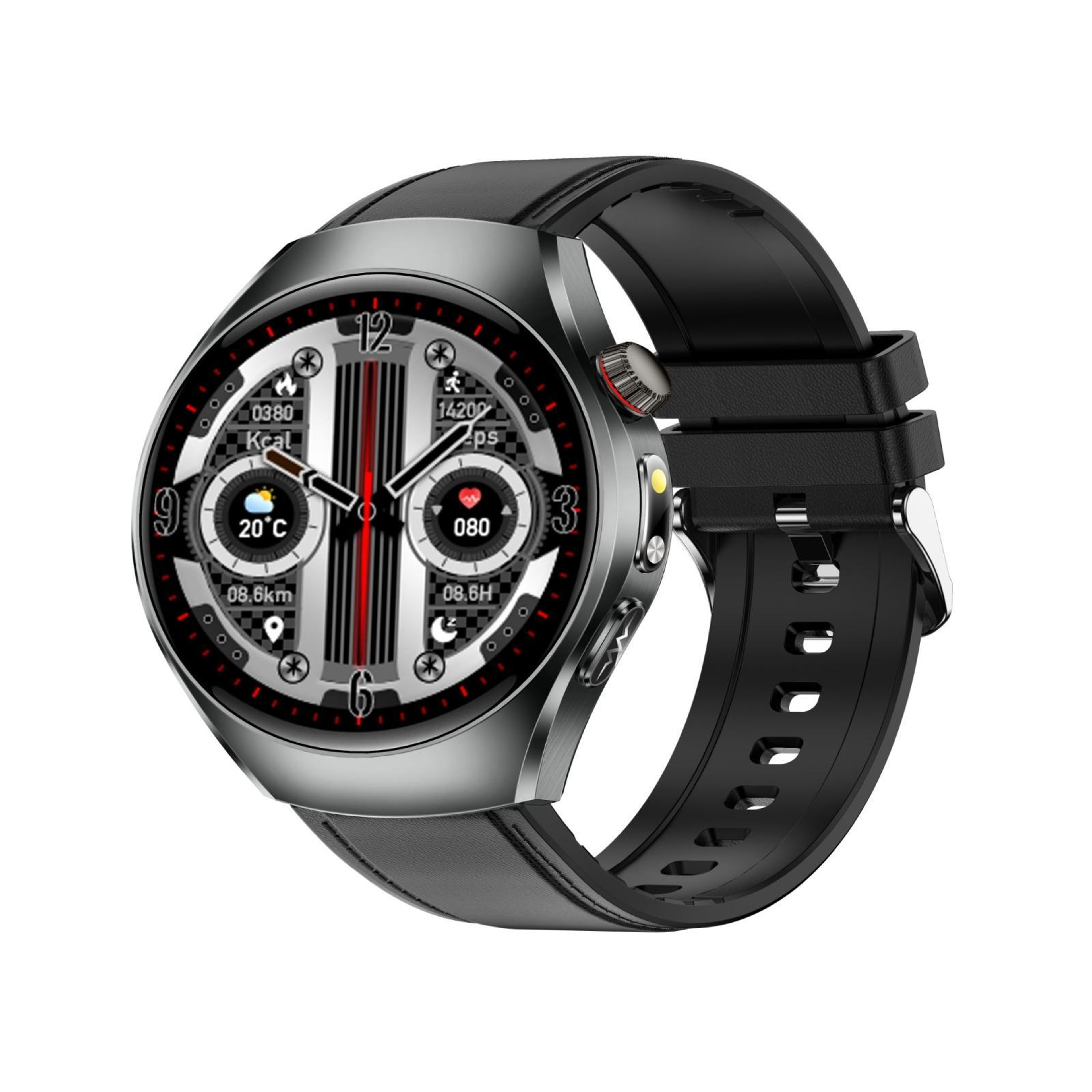 ET460 Bluetooth Calling Smartwatch with ECG Health Monitoring and Vegan Leather Strap – view 14