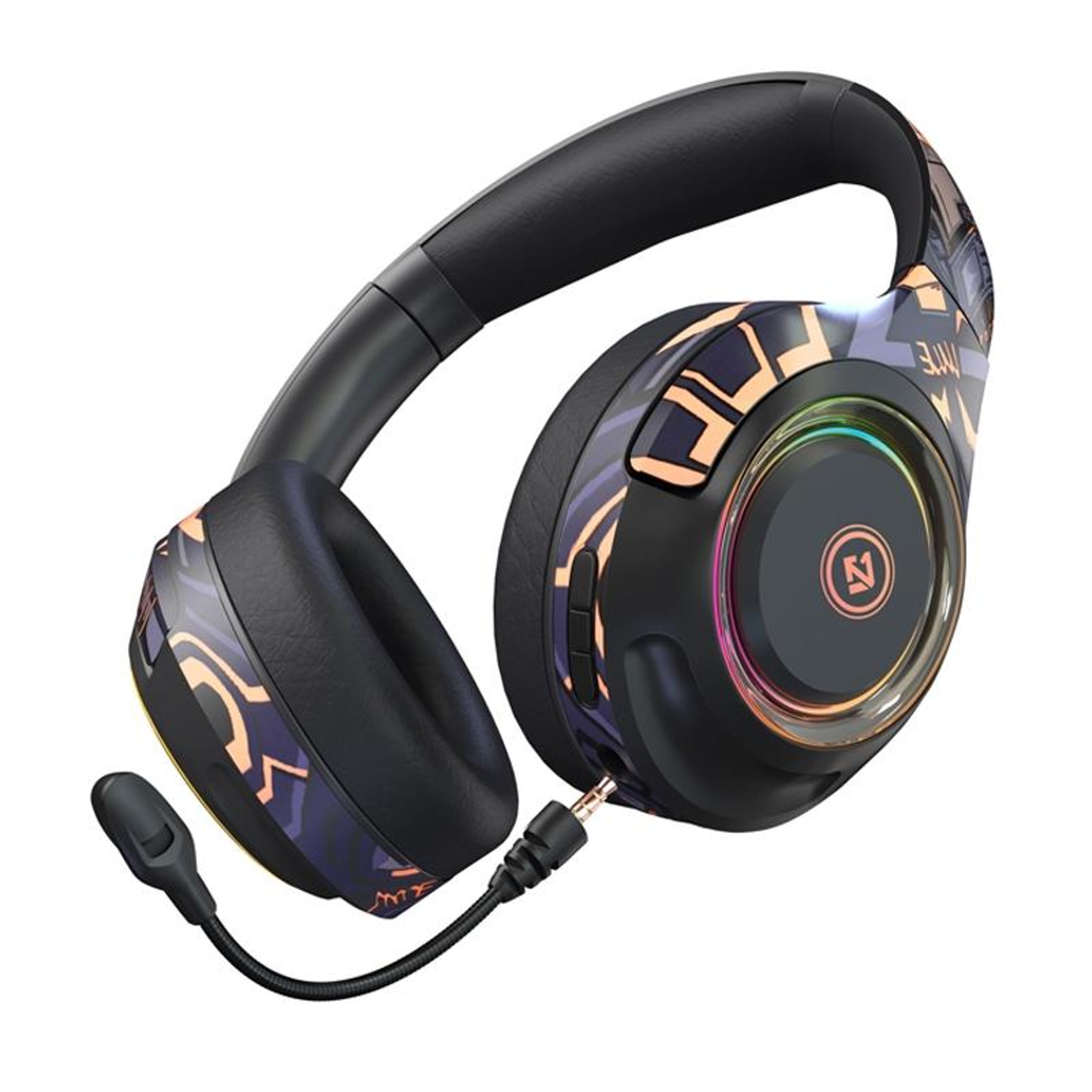 EL-A2 Wireless Gaming Headset with Microphone, RGB Lights and Foldable Design – view 8