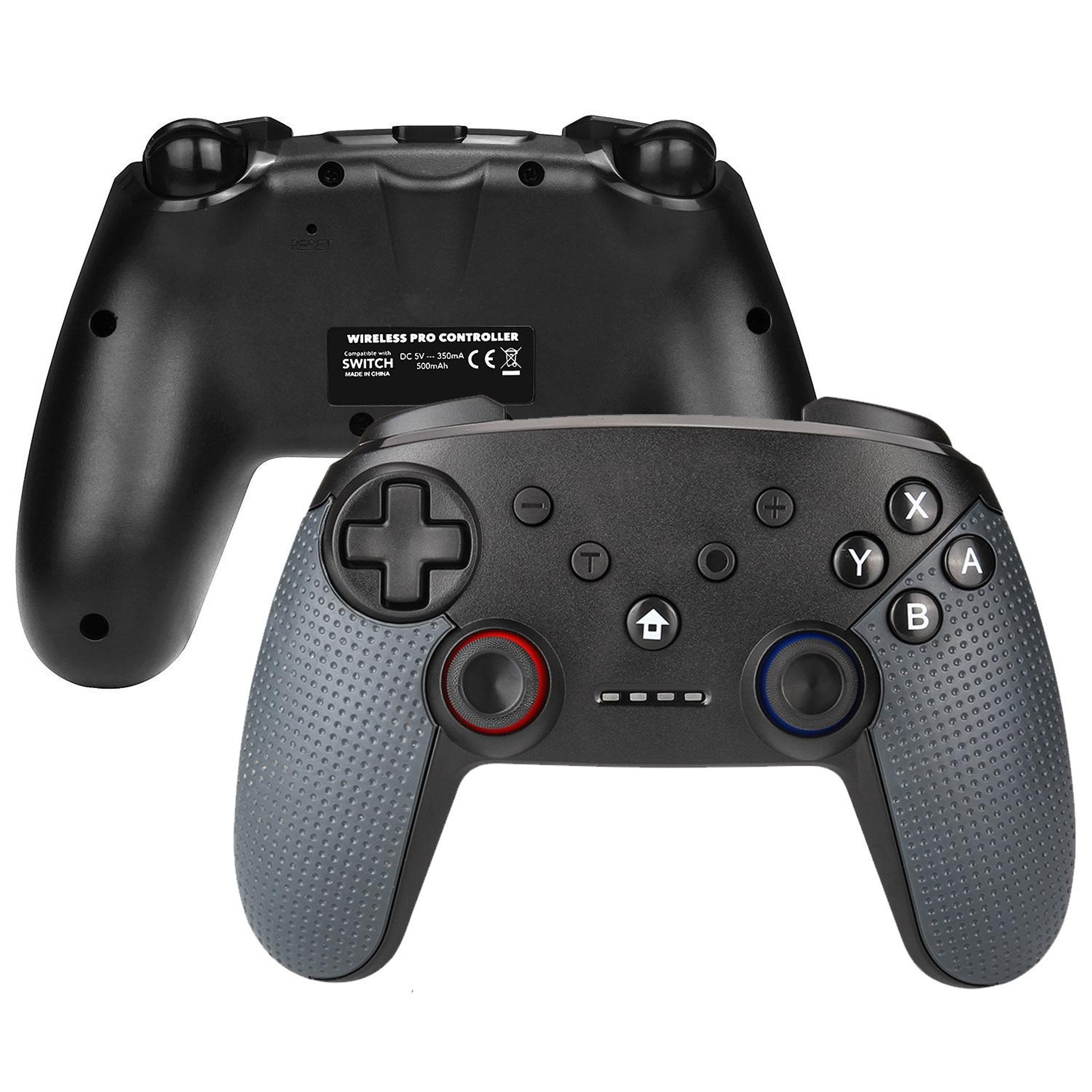 Wireless Switch Controller Bluetooth Gamepad with Turbo Dual Vibration and PC Support Black – view 2