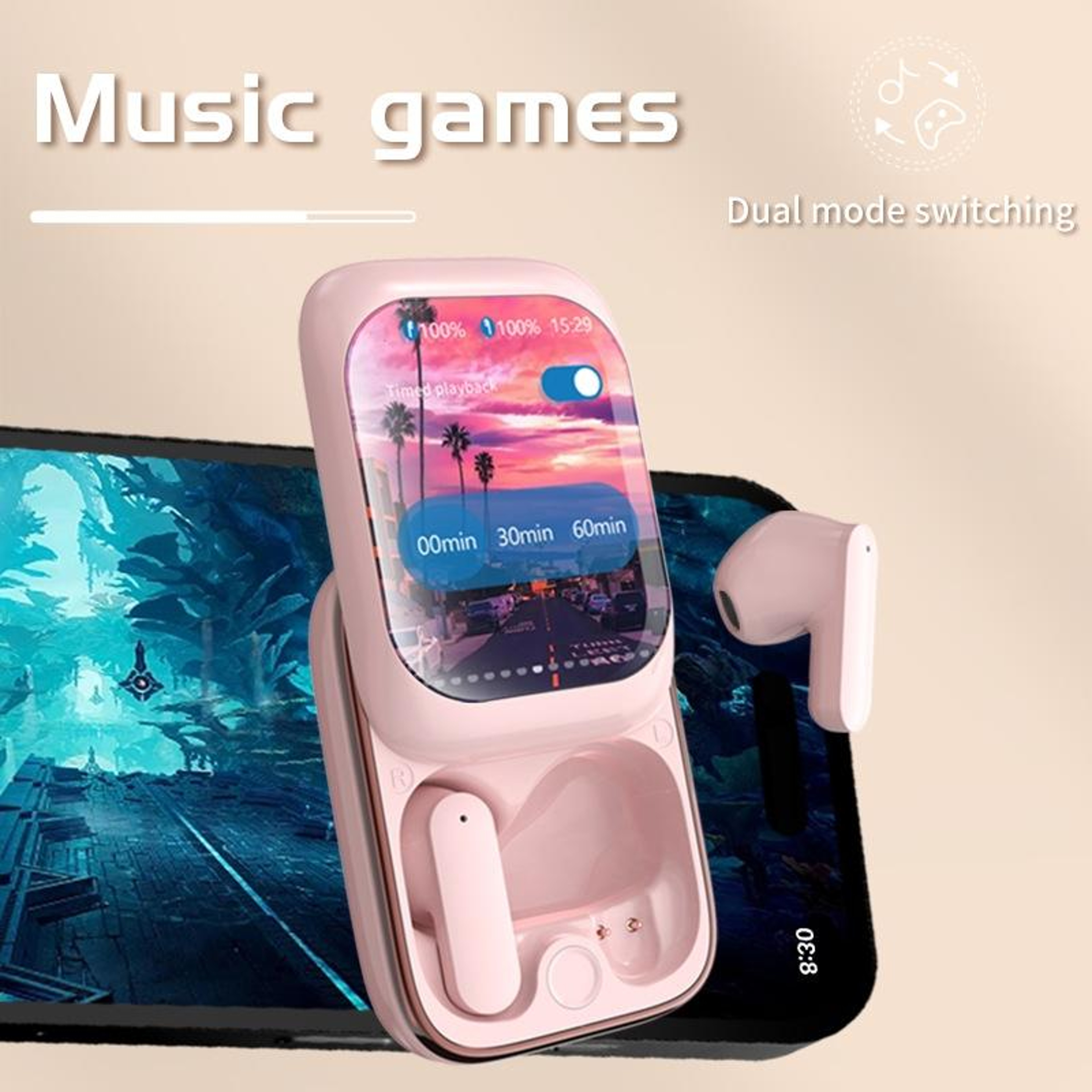 IB G9 Wireless Earbuds with Touchscreen Case, Bluetooth 5.3 Earbuds with HiFi Sound – view 6