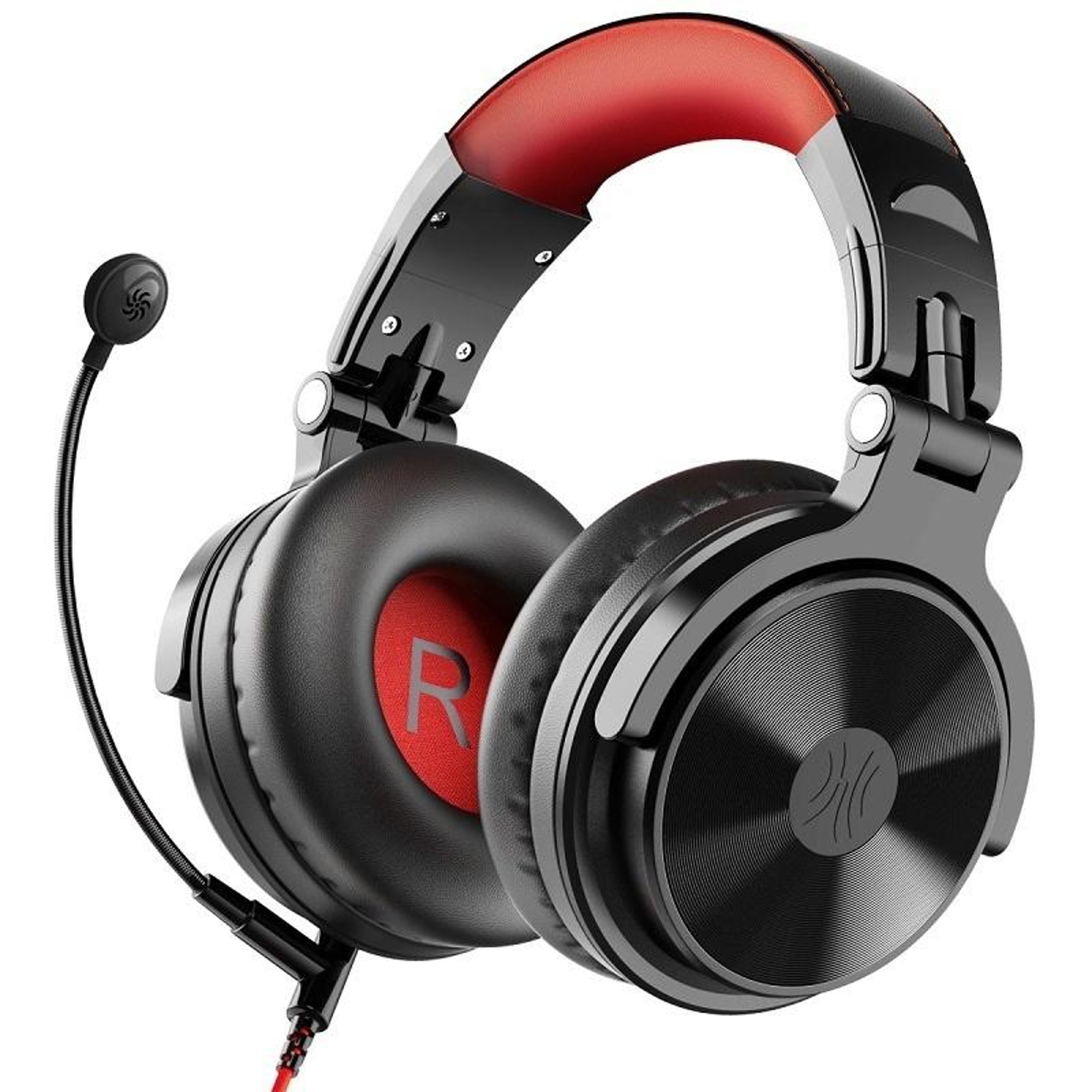 OneOdio Pro-M Bluetooth Gaming Headset with 50mm Drivers and Wired Microphone - Black & Red – view 1