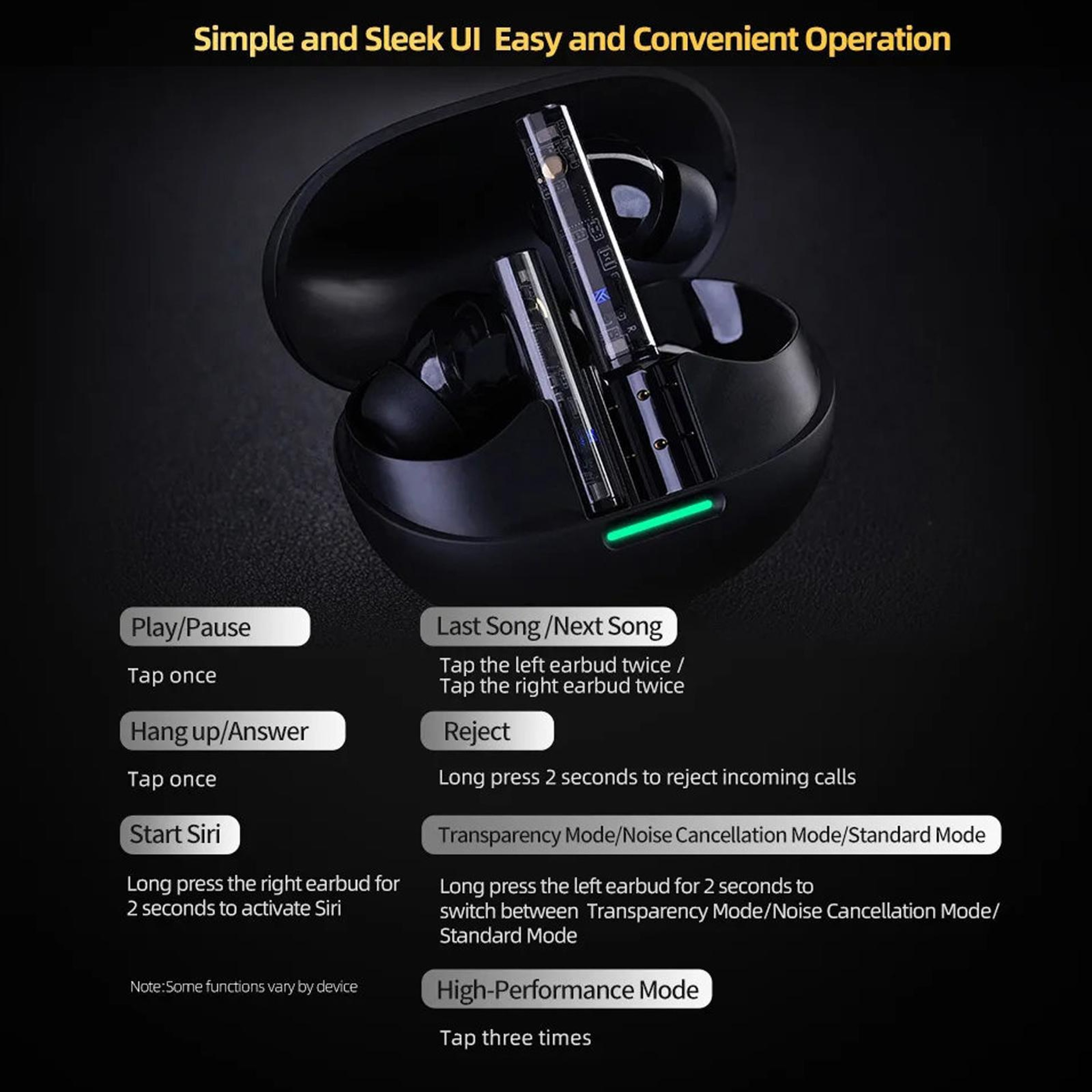 KZ Carol Pro ANC Noise Cancelling Bluetooth 5.4 Earbuds with LDAC and 35-Hour Battery – view 6