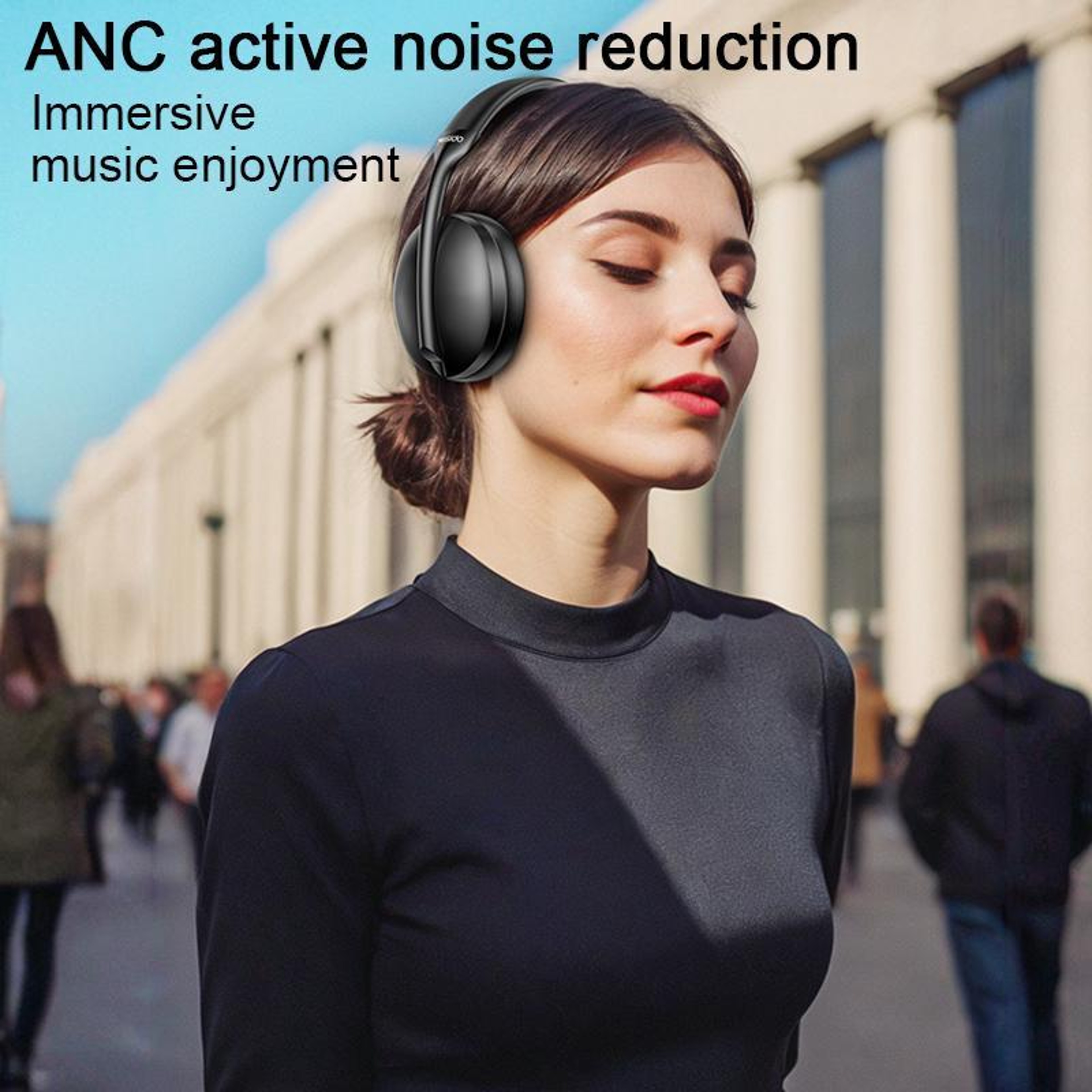 Yesido EP08 Active Noise Cancelling Bluetooth 5.3 Over-Ear Headphones – view 4