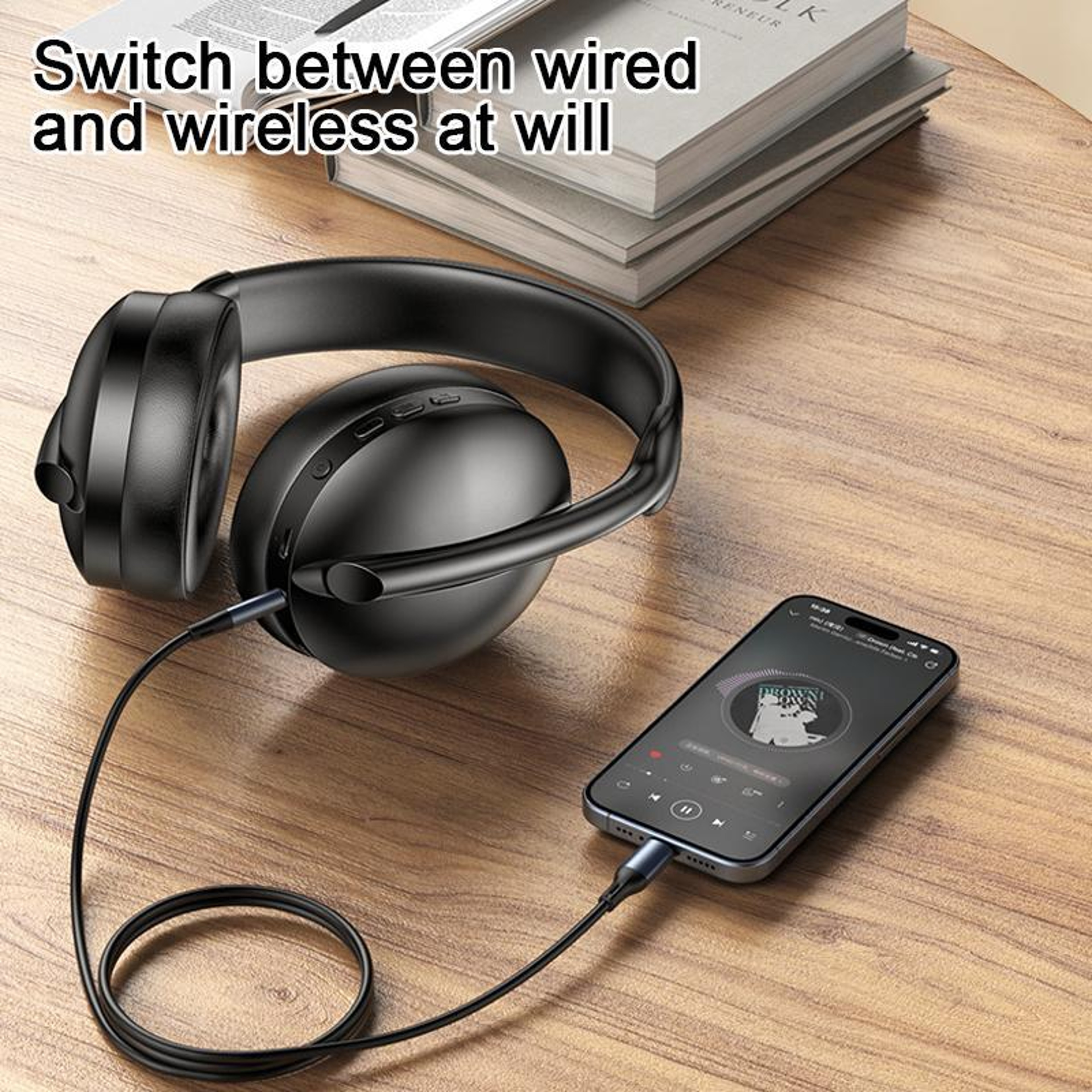 Yesido EP08 Active Noise Cancelling Bluetooth 5.3 Over-Ear Headphones – view 7