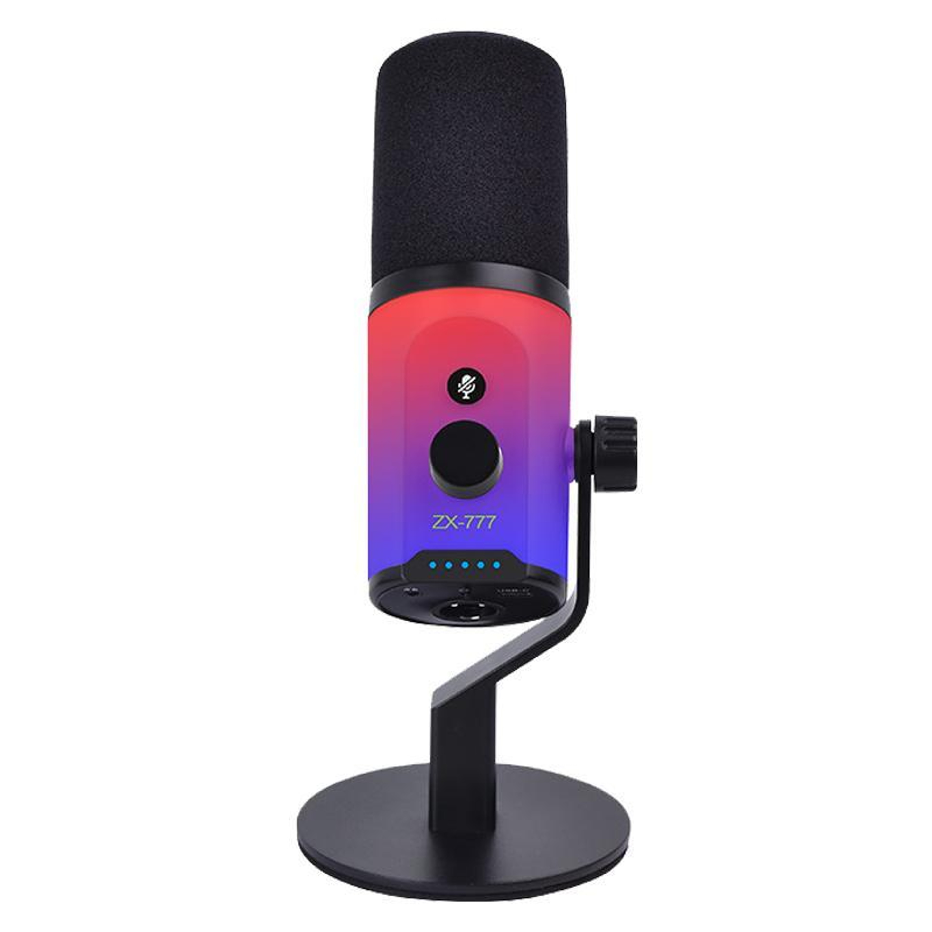 XTUGA ZX-777 RGB USB XLR Dynamic Microphone for Streaming, Gaming and Recording – view 1