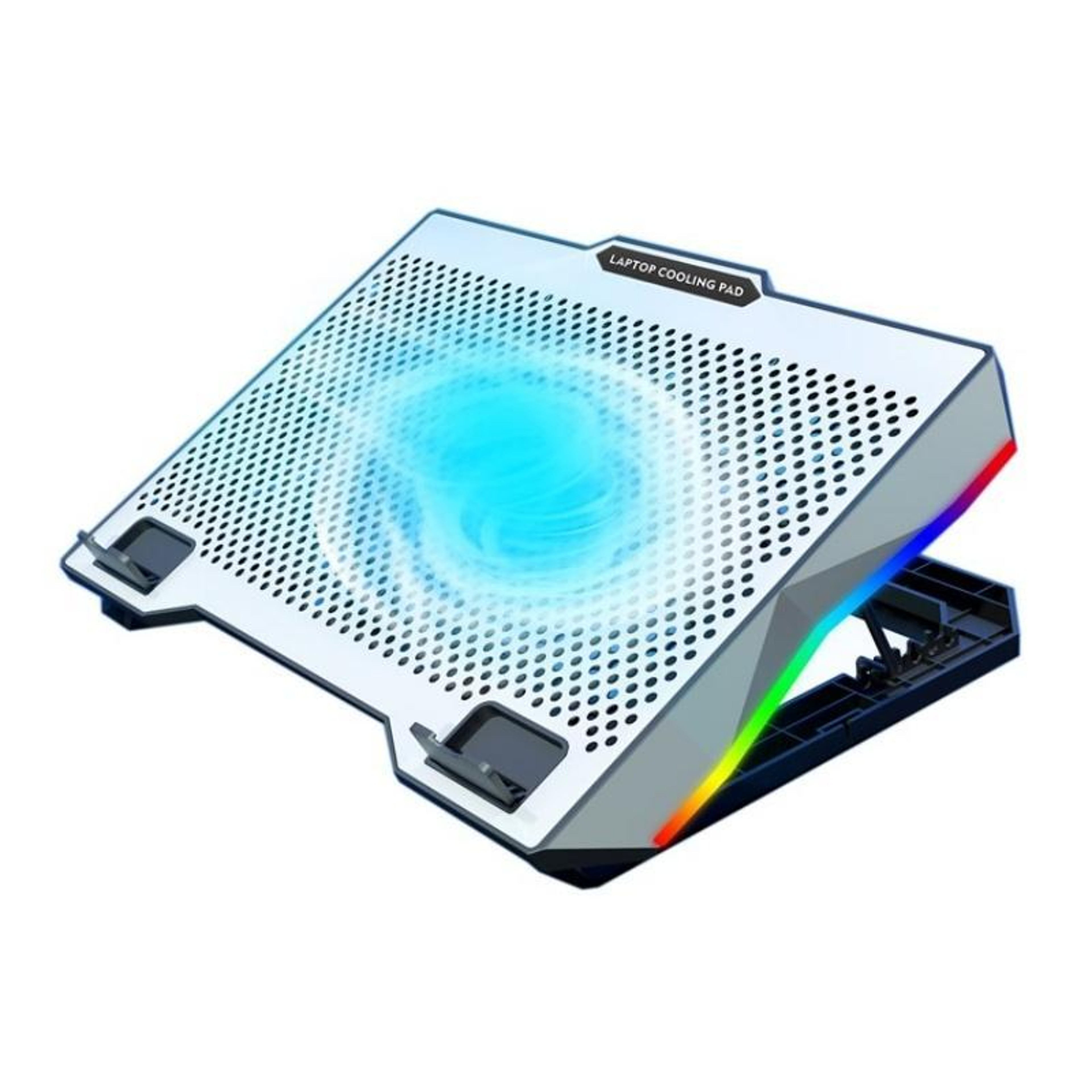 S601 Laptop Cooling Pad with RGB Lighting and Adjustable Laptop Stand – view 1