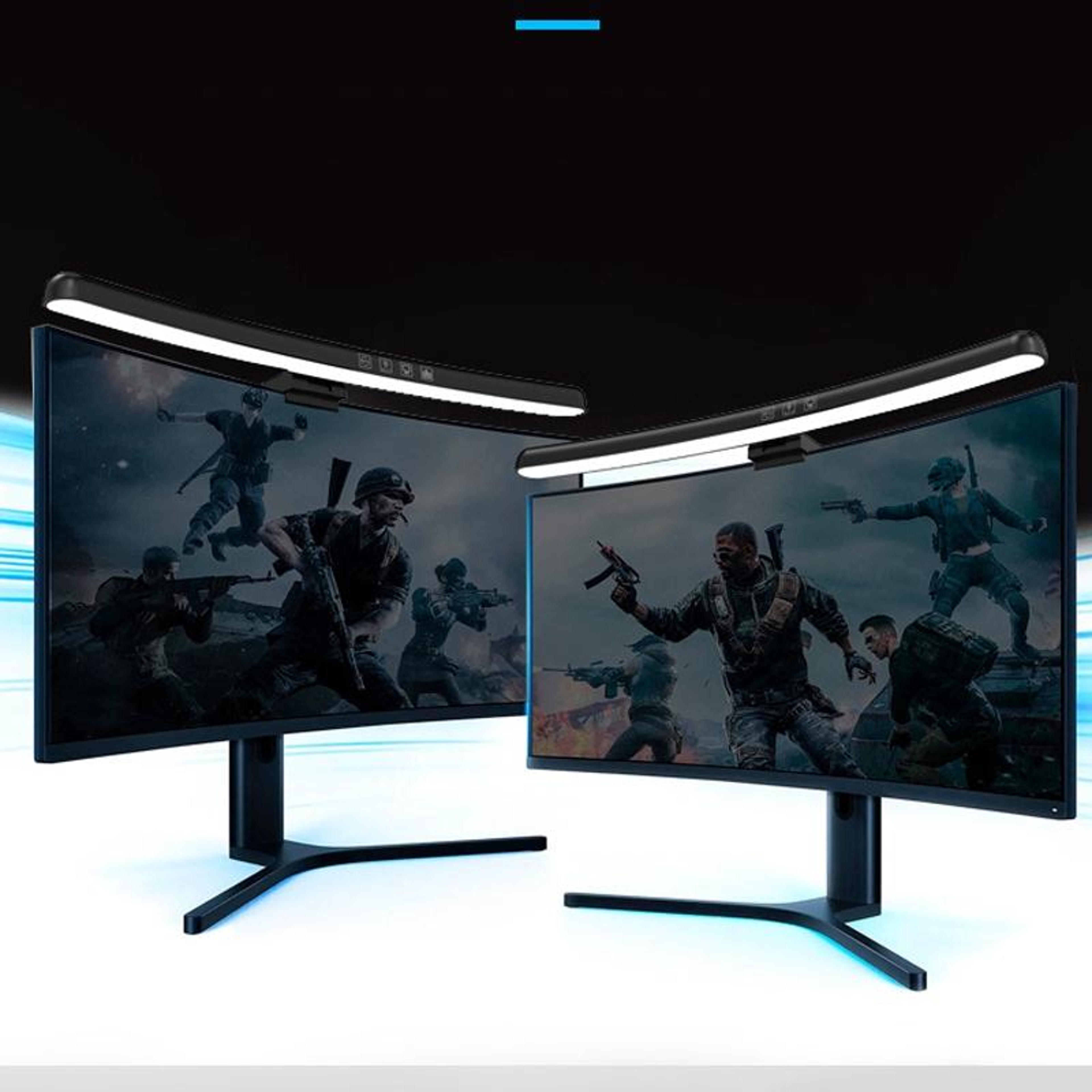 Curved Monitor Light Bar with RGB Backlight and Glare-Free Desk Lighting – view 5