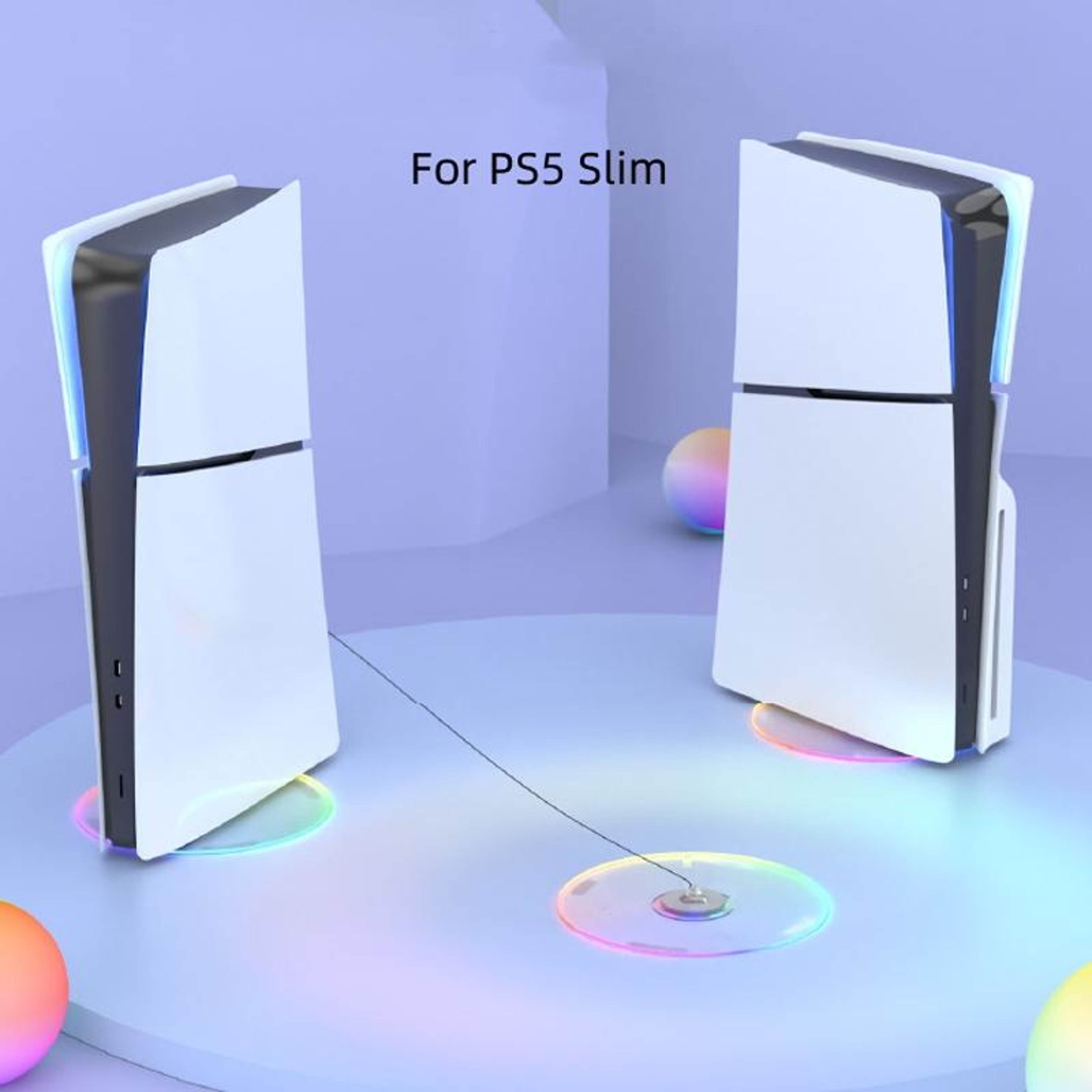 iPlay HBP-575 RGB PS5 Slim Vertical Stand with Touch Lighting and Anti-Slip Base – view 2