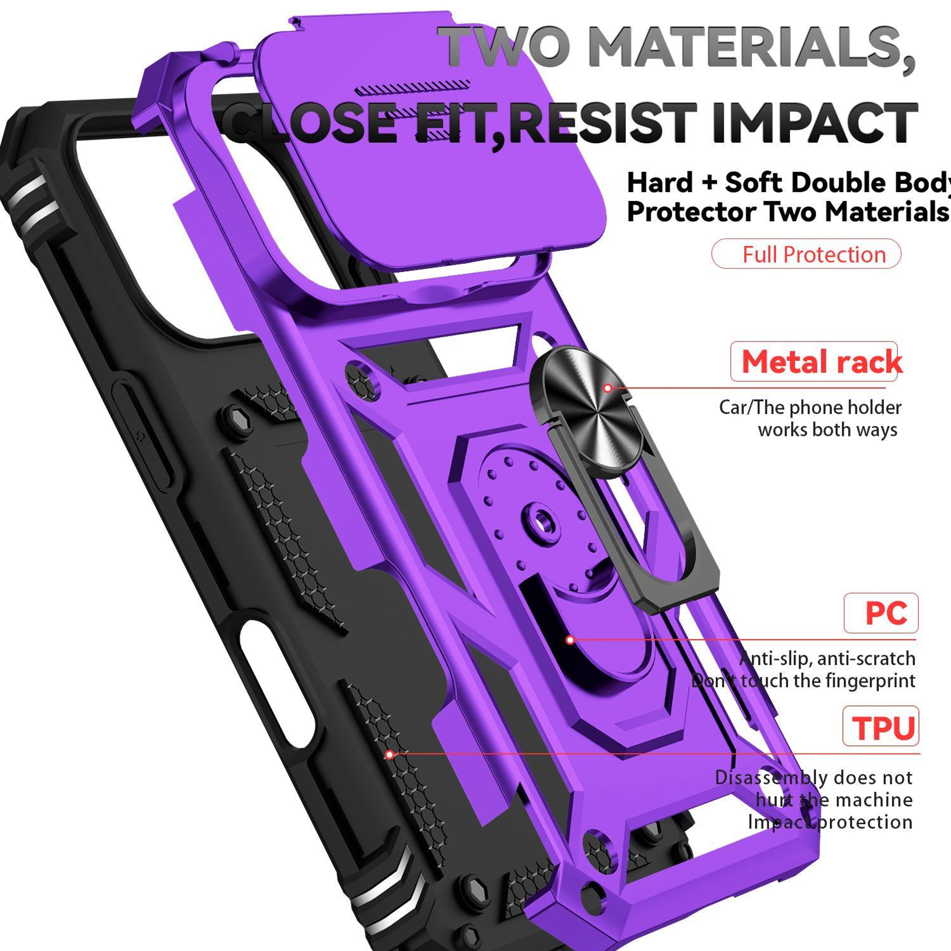 IPhone 18 Pro Protective Camshield Case With Sliding Camera Cover And Holder 4