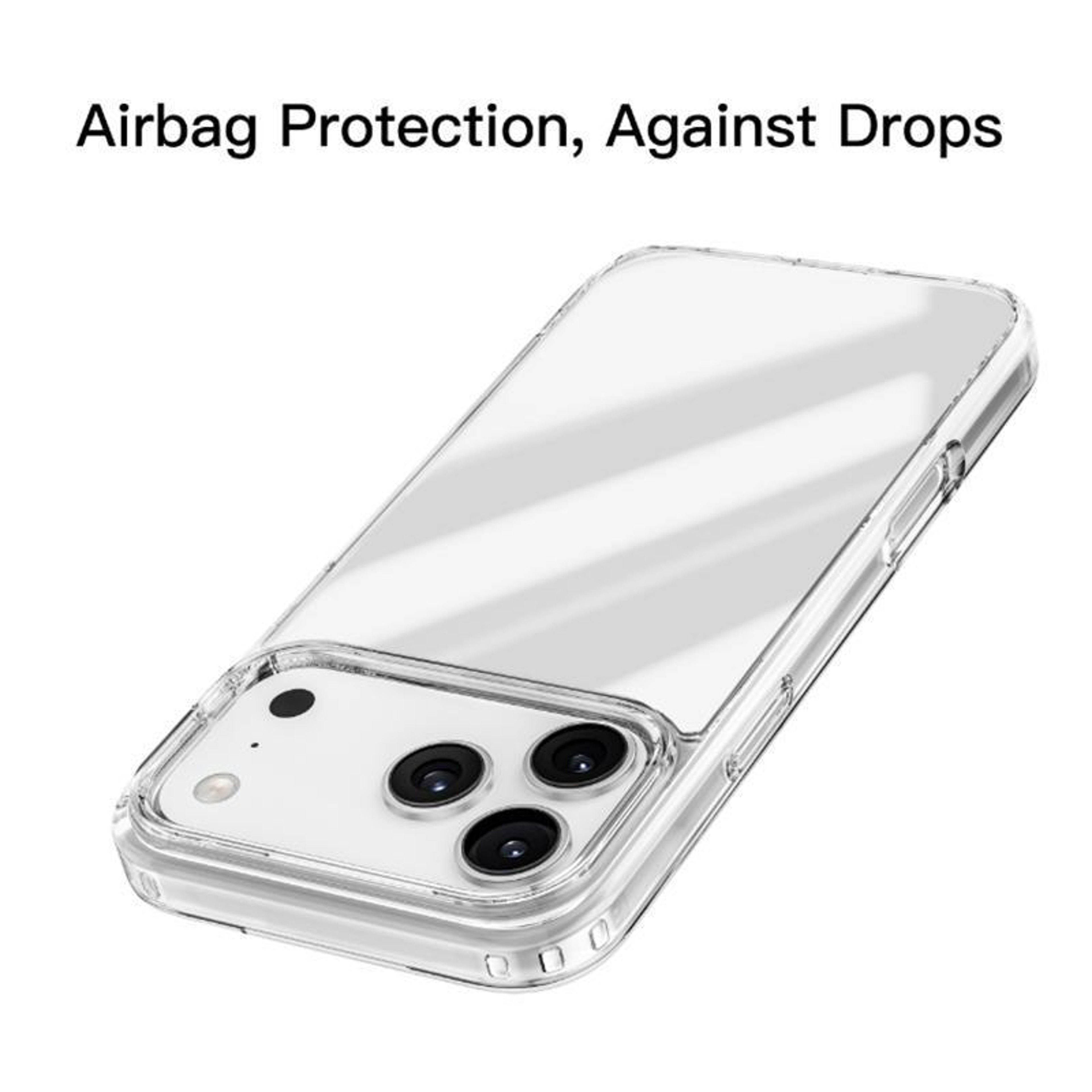 Mutural Ice iPhone 18 Pro Case Clear Lightweight TPU Phone Case with Scratch Protection – view 3